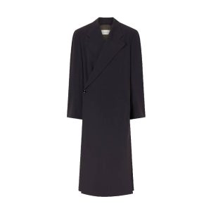 Zwarte mantel van Lemaire