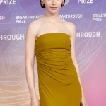 Lily Collins tijdens de Breakthrough Prize