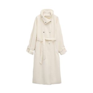 Witte trench van Mango