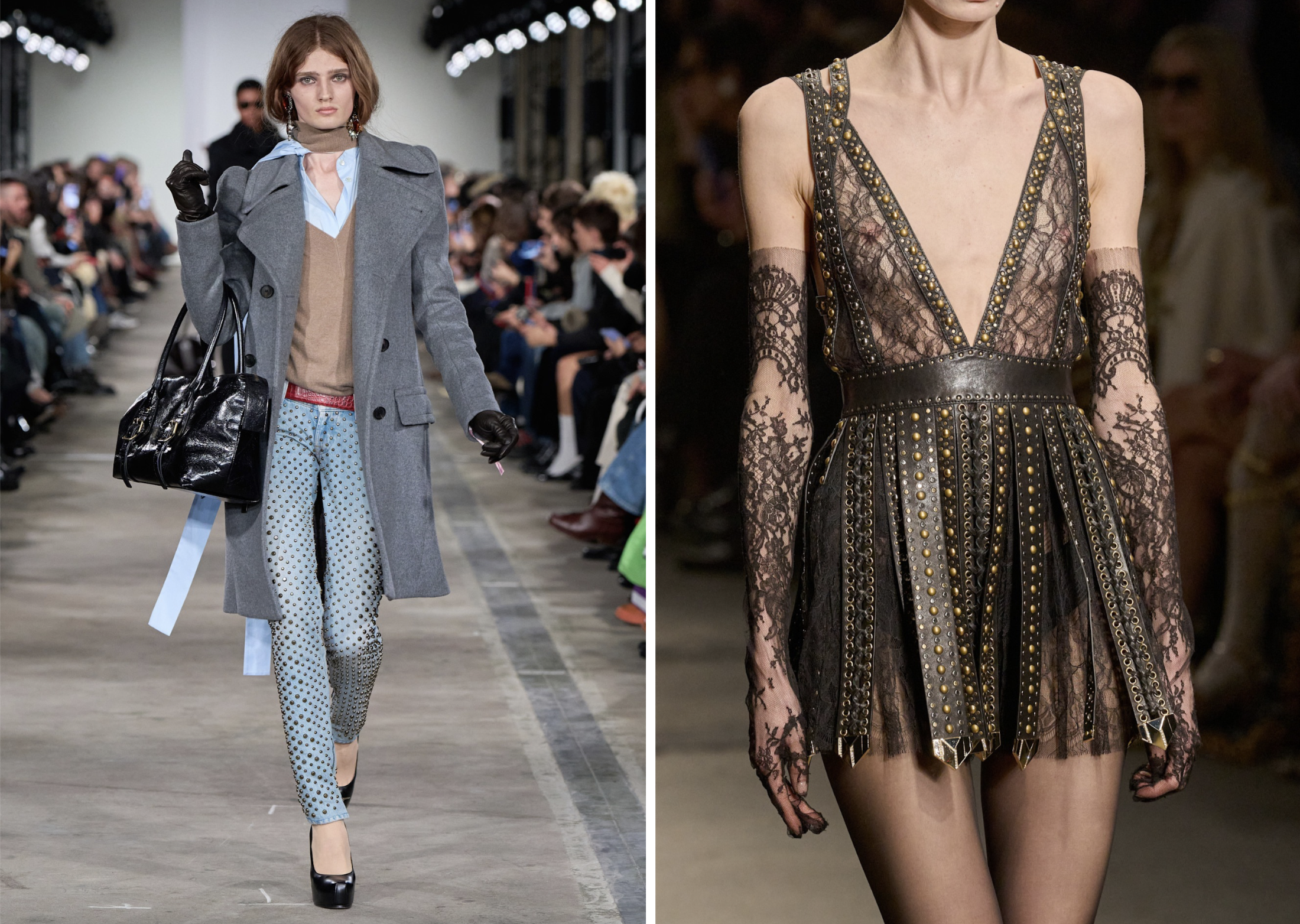 Studs bij 7 For All Mankind en Roberto Cavalli herfst/winter 2026