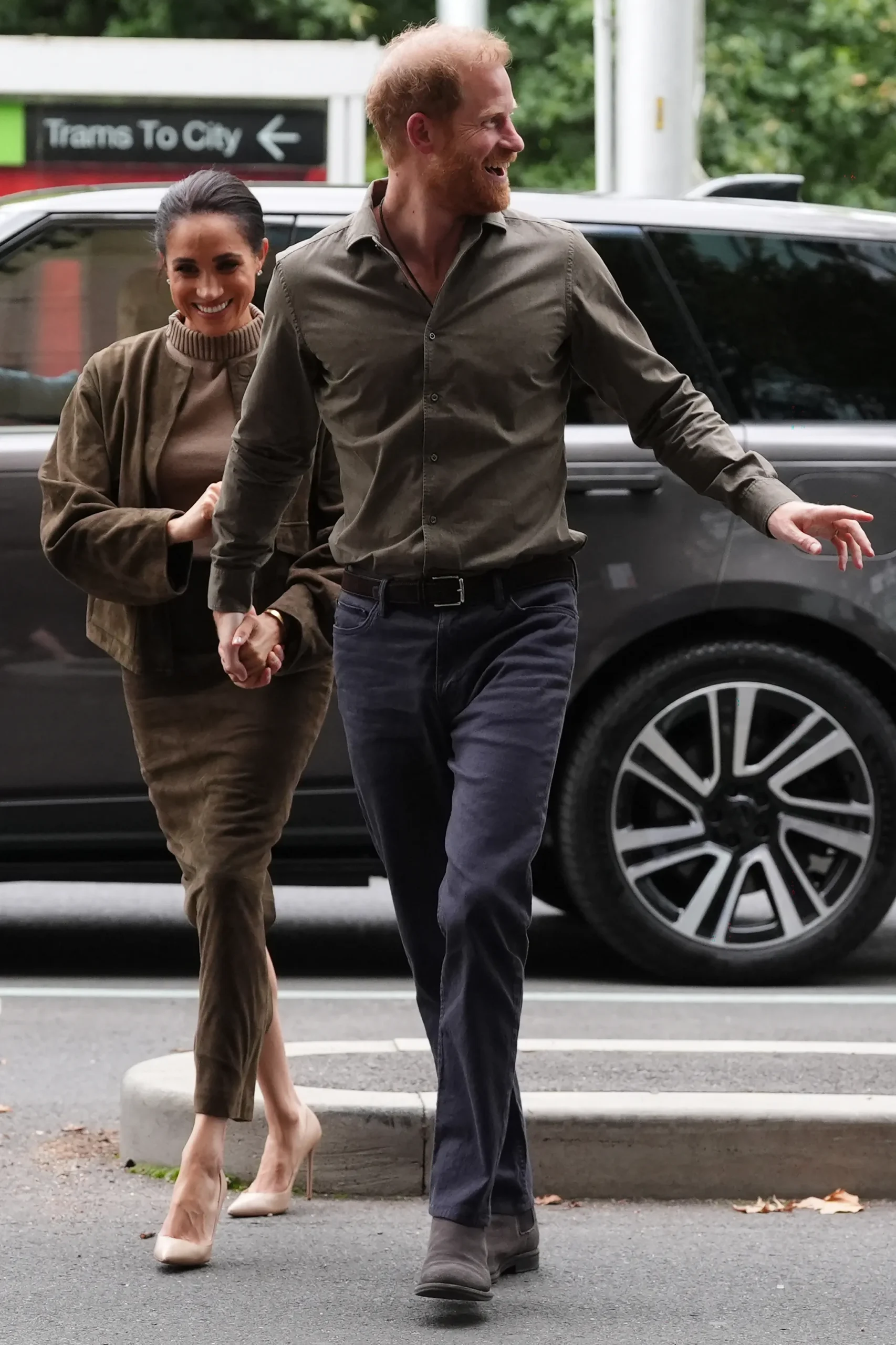 Meghan en harry in Melbourne Australië