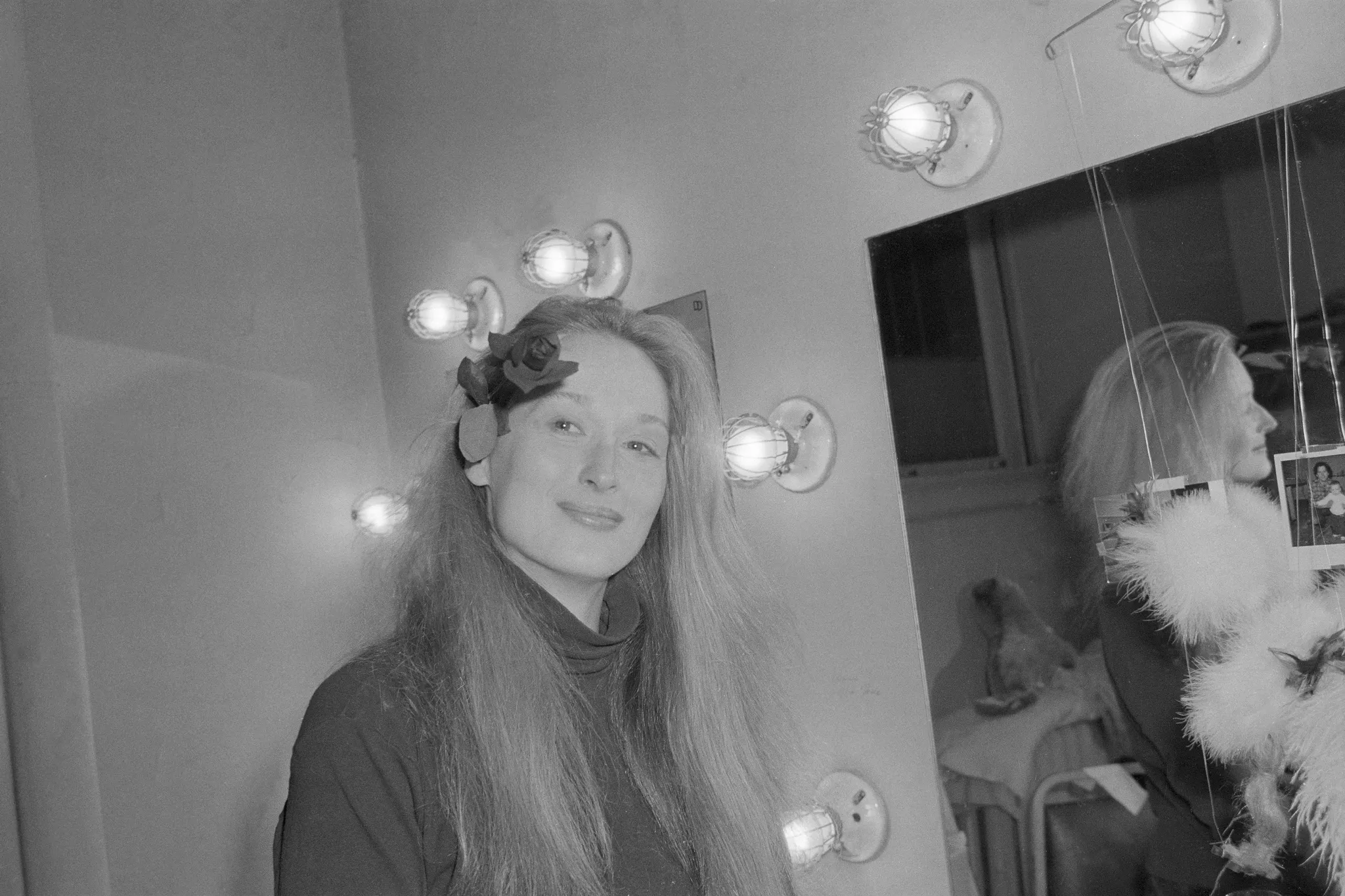 Een vintage foto van Meryl Streep 