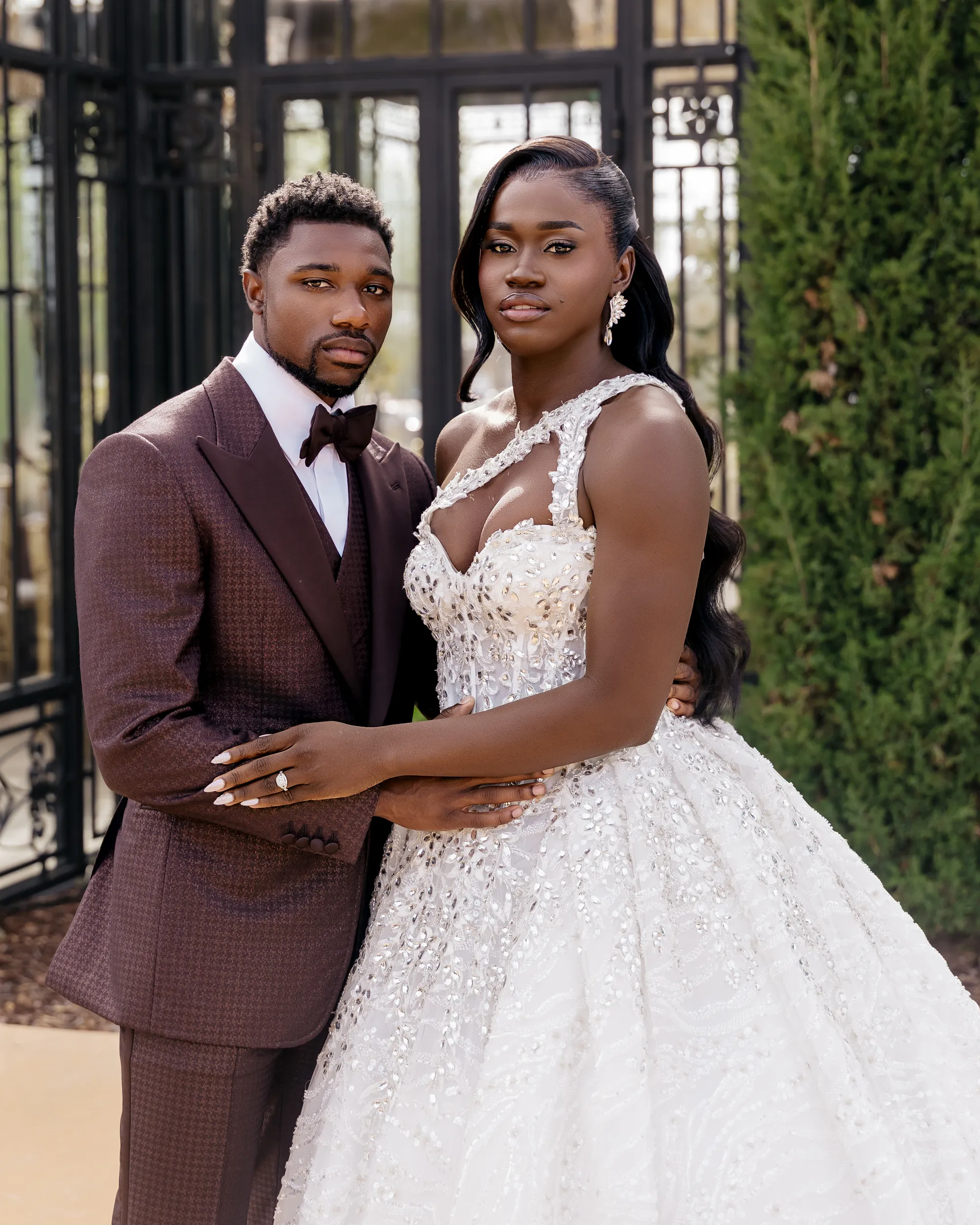 De bruiloft van Noah Lyles en Junelle Bromfield
