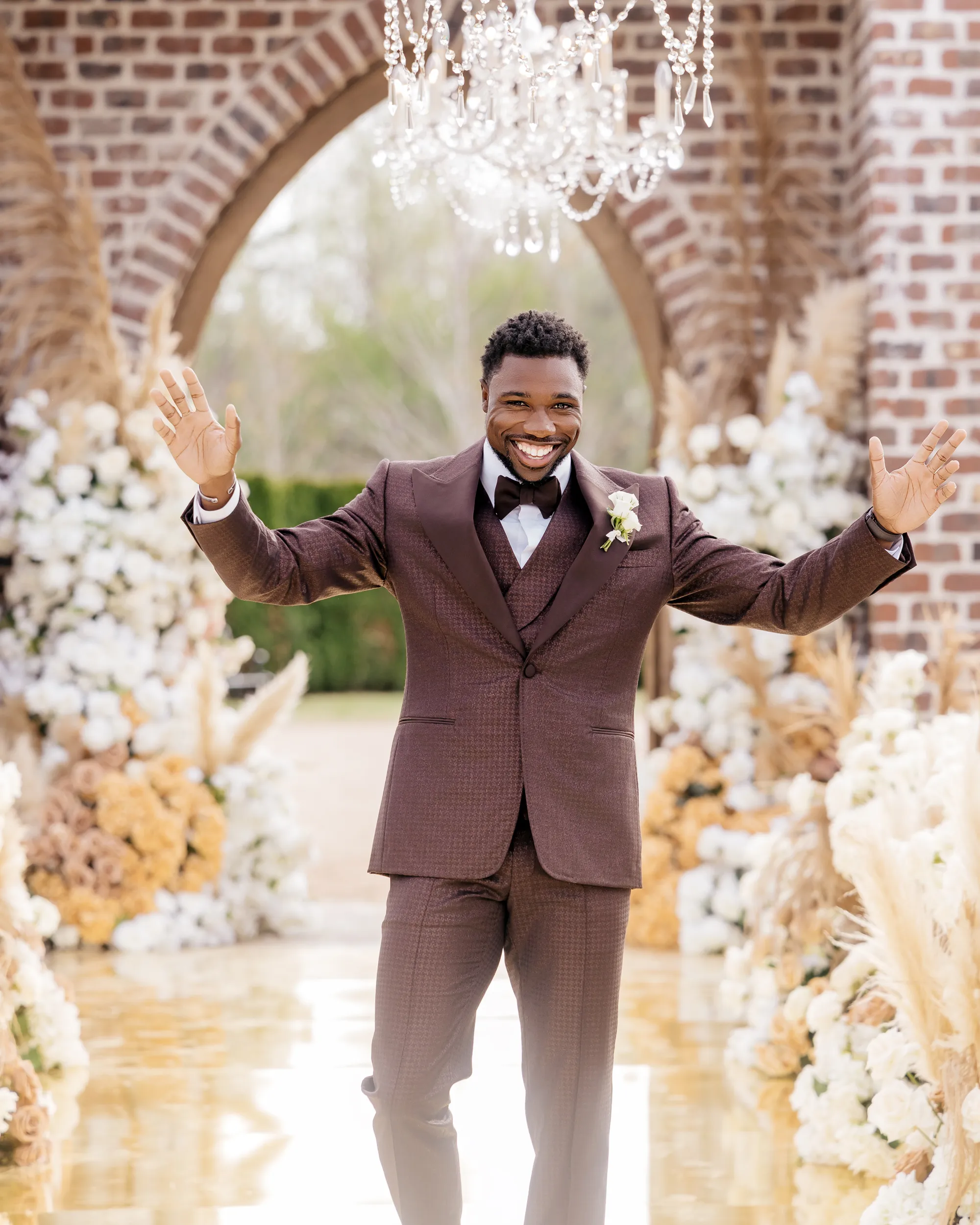 De bruiloft van Noah Lyles en Junelle Bromfield