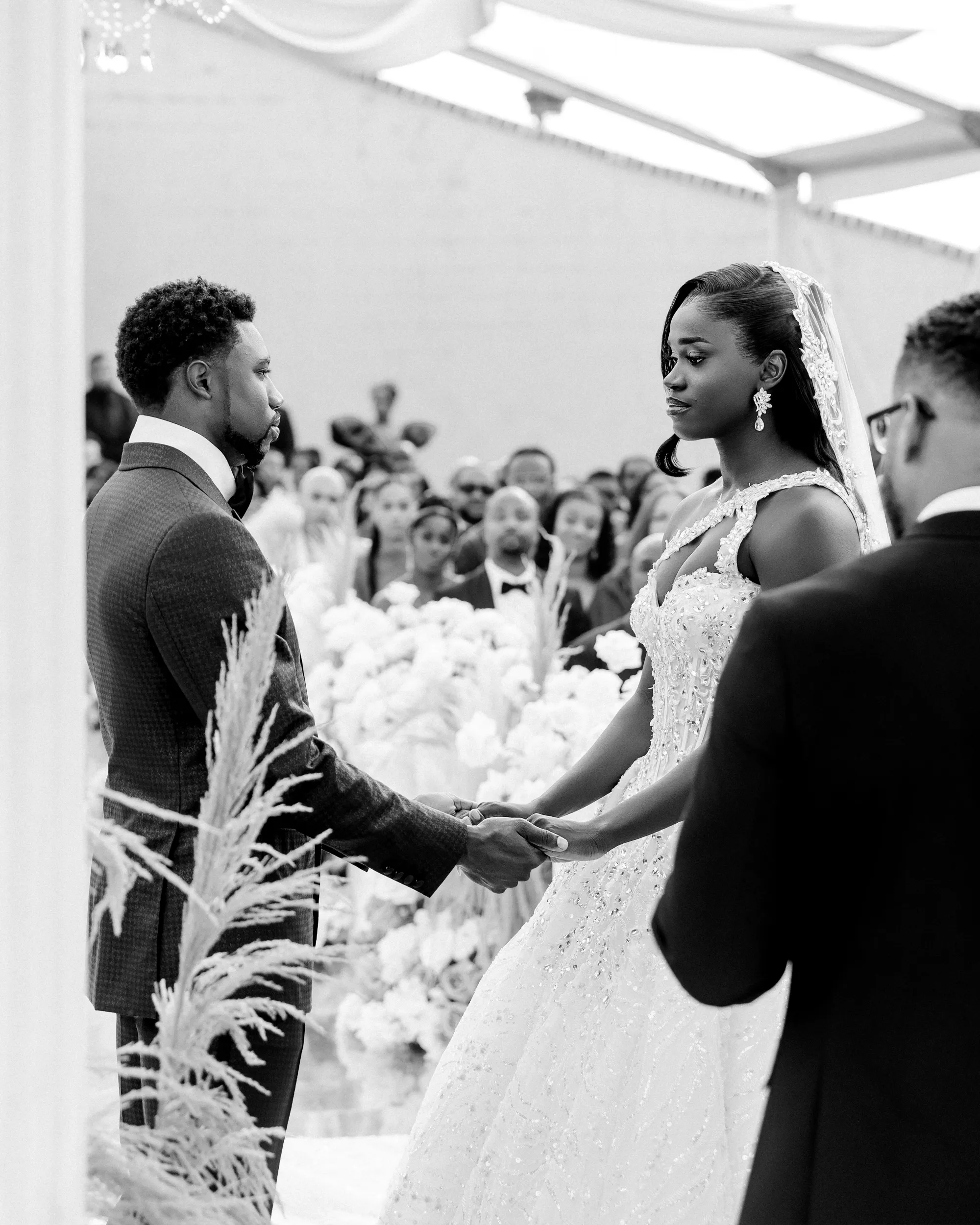 De bruiloft van Noah Lyles en Junelle Bromfield