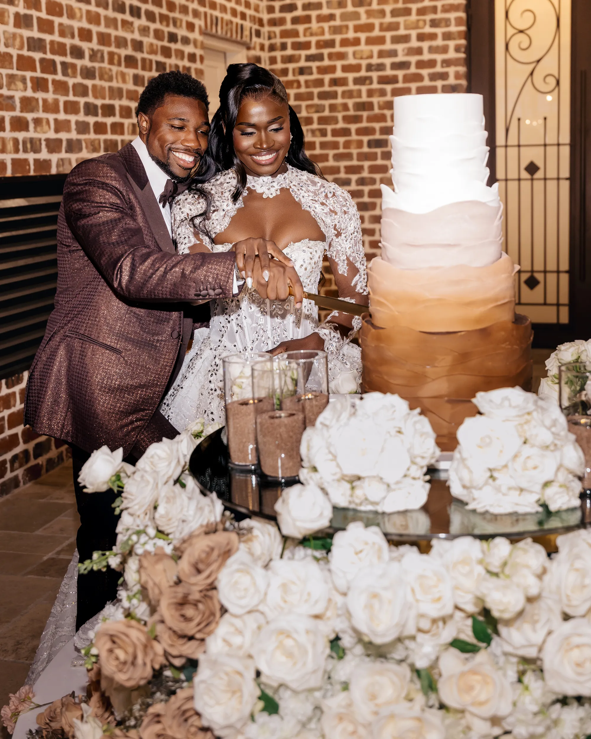 De bruiloft van Noah Lyles en Junelle Bromfield