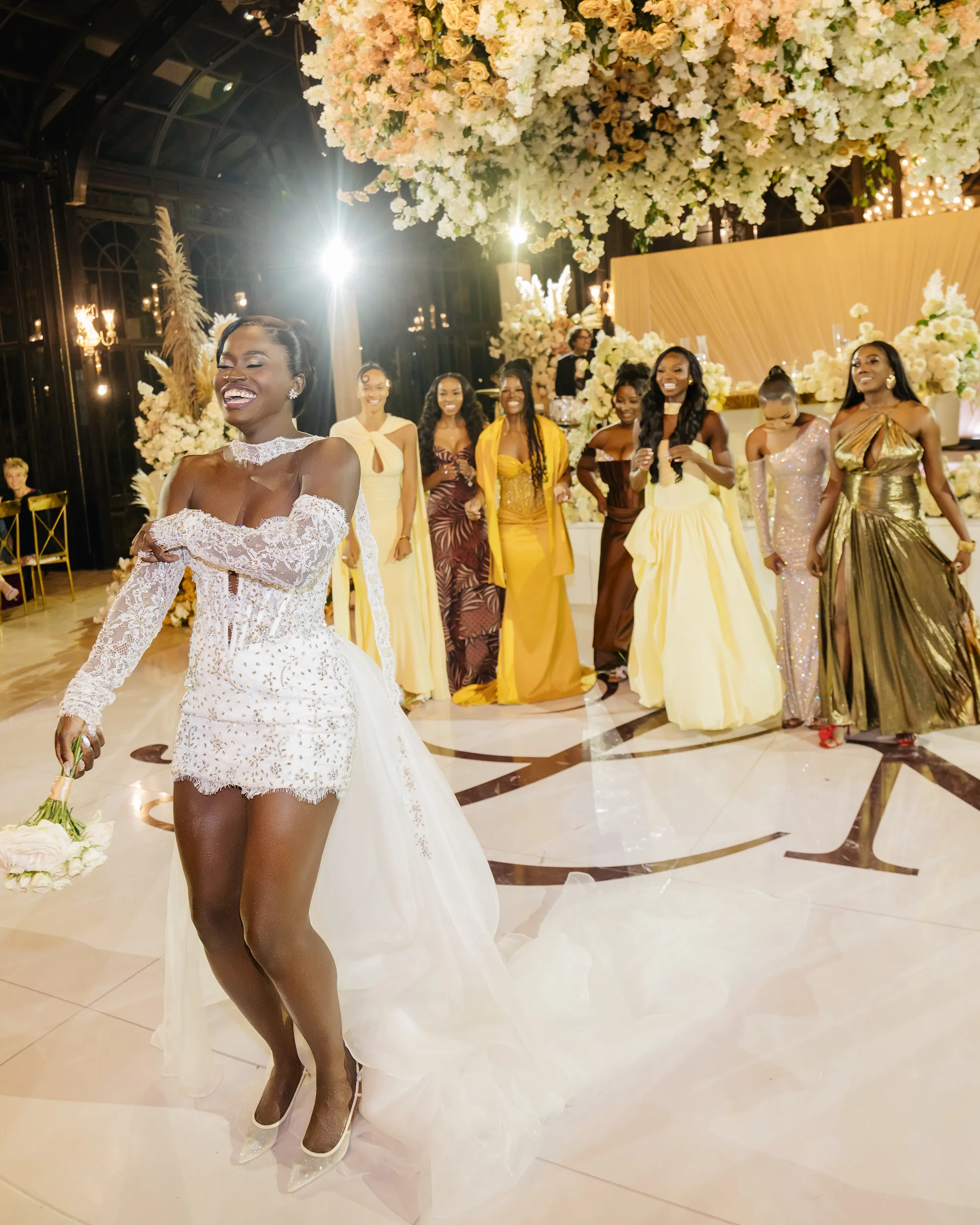 De bruiloft van Noah Lyles en Junelle Bromfield