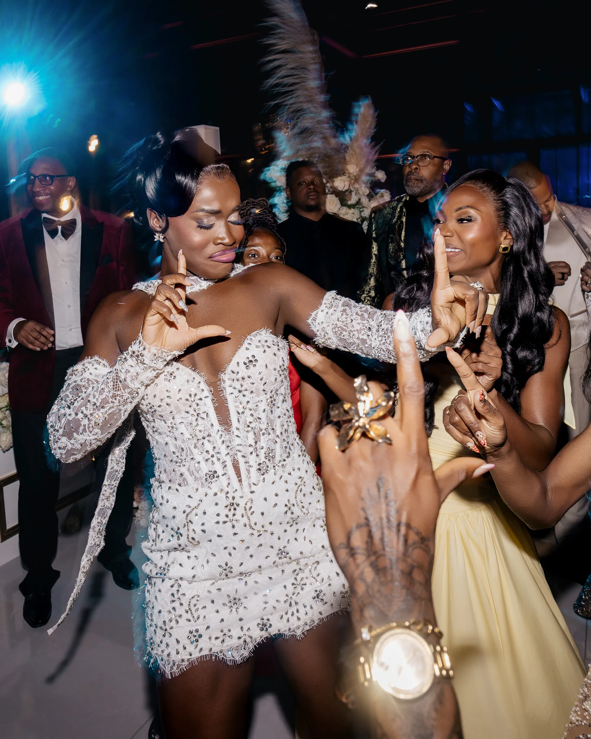 De bruiloft van Noah Lyles en Junelle Bromfield