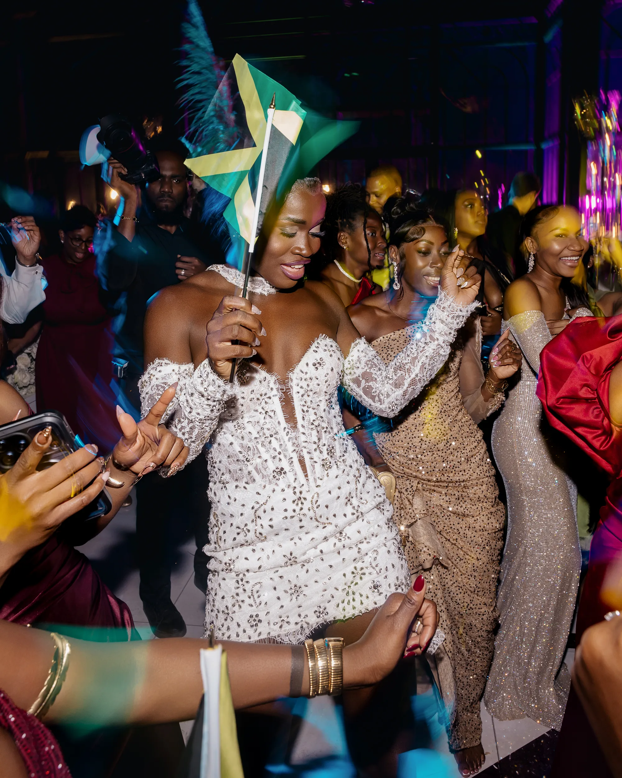 De bruiloft van Noah Lyles en Junelle Bromfield