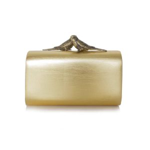 Gouden clutch van Sarah's Bag