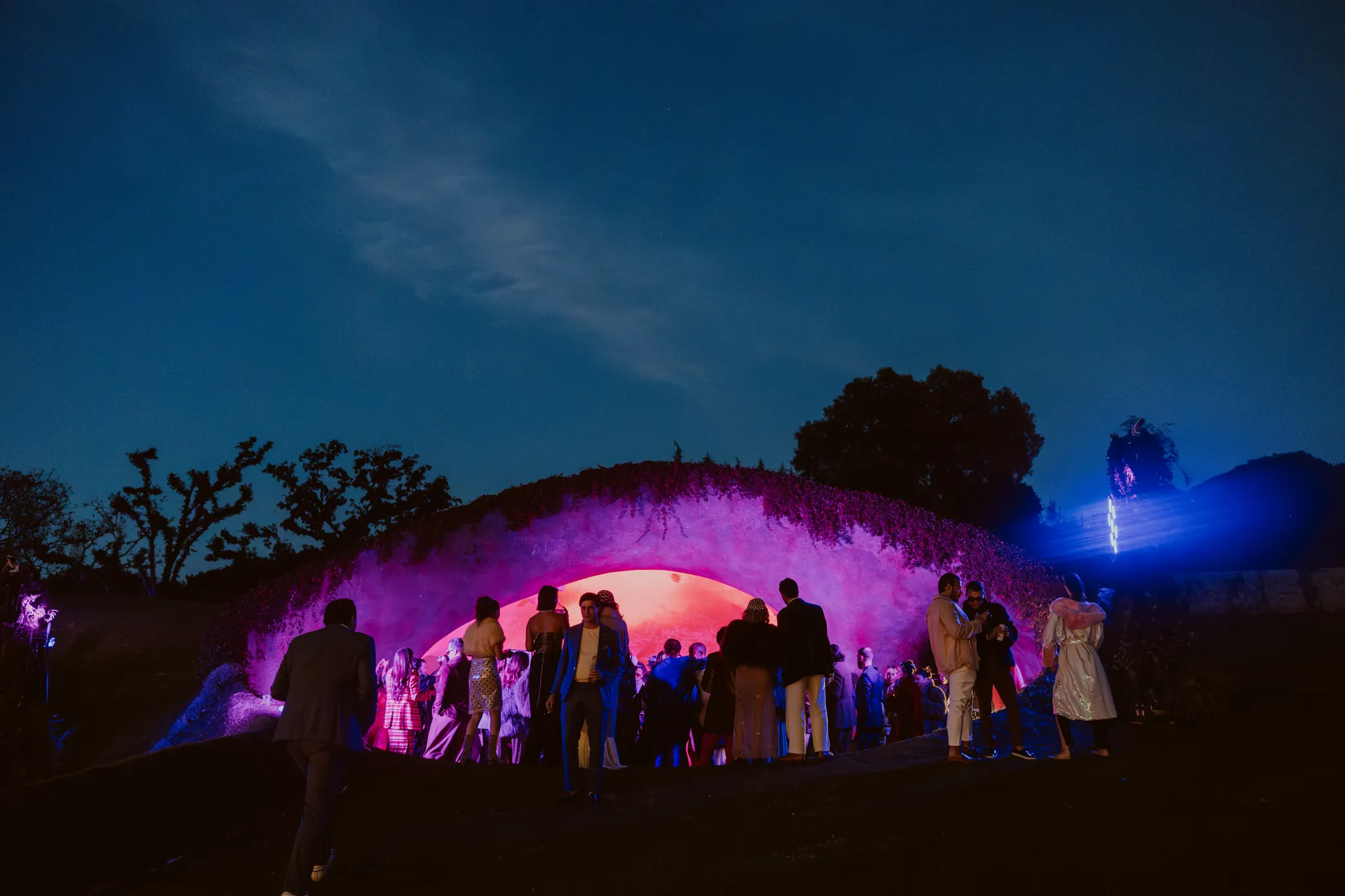 De surrealistische bruiloft van Sofia Alva en Dan Haddad