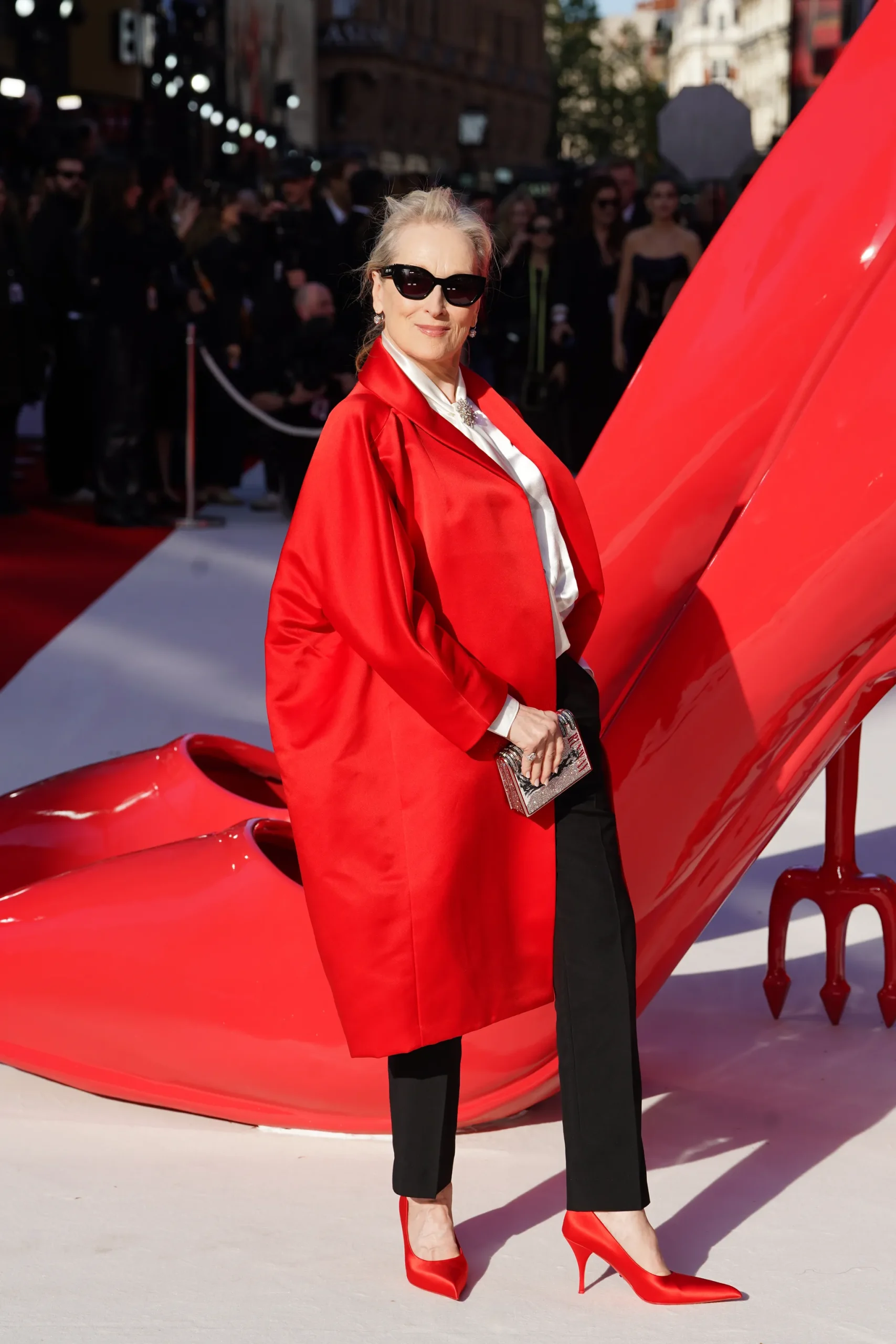 Meryl Streep bij de première van The Devil Wears Prada 2 in Londen
