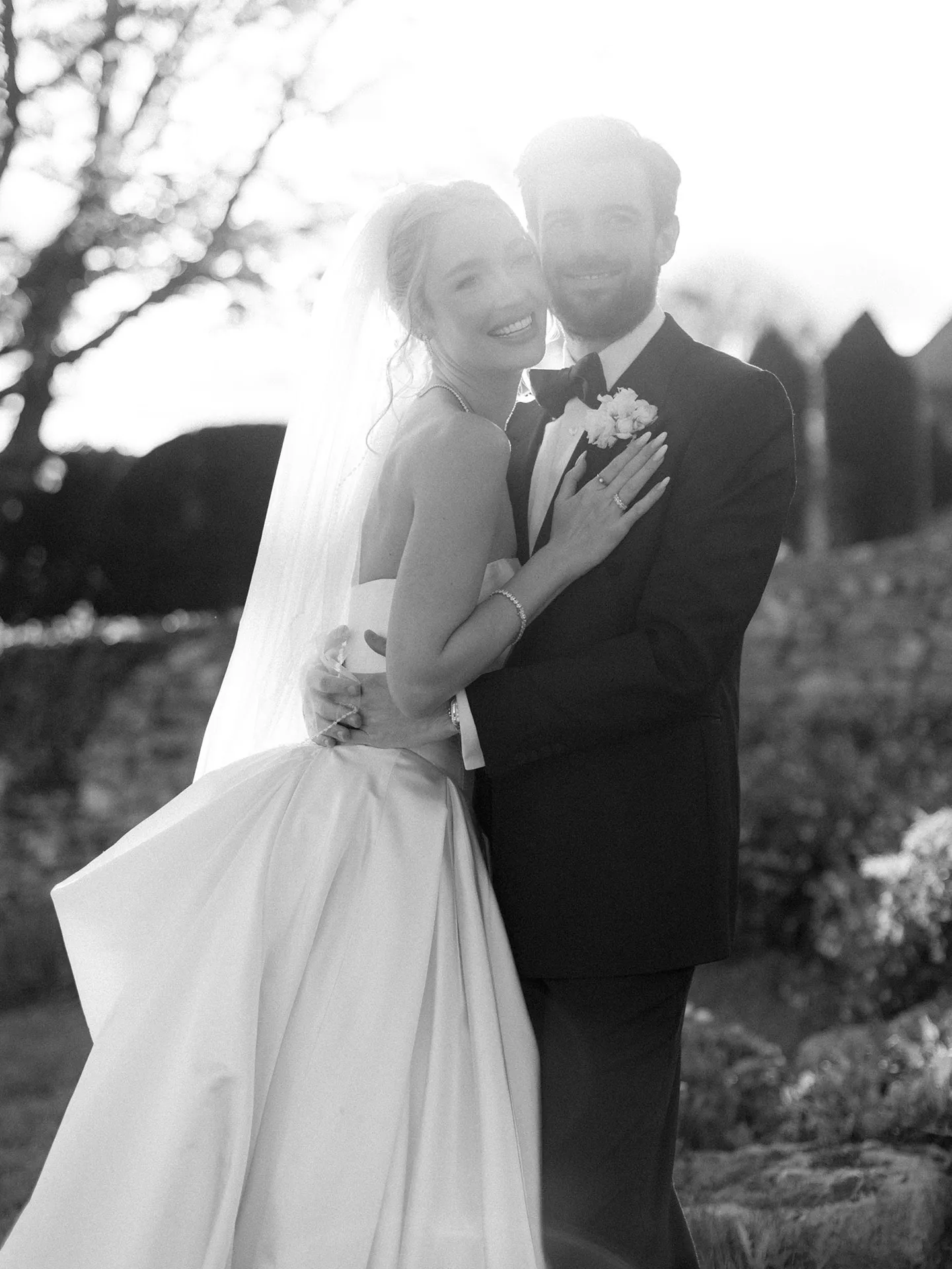 Beeld van de bruiloft van Jack Whitehall en Roxy Horner