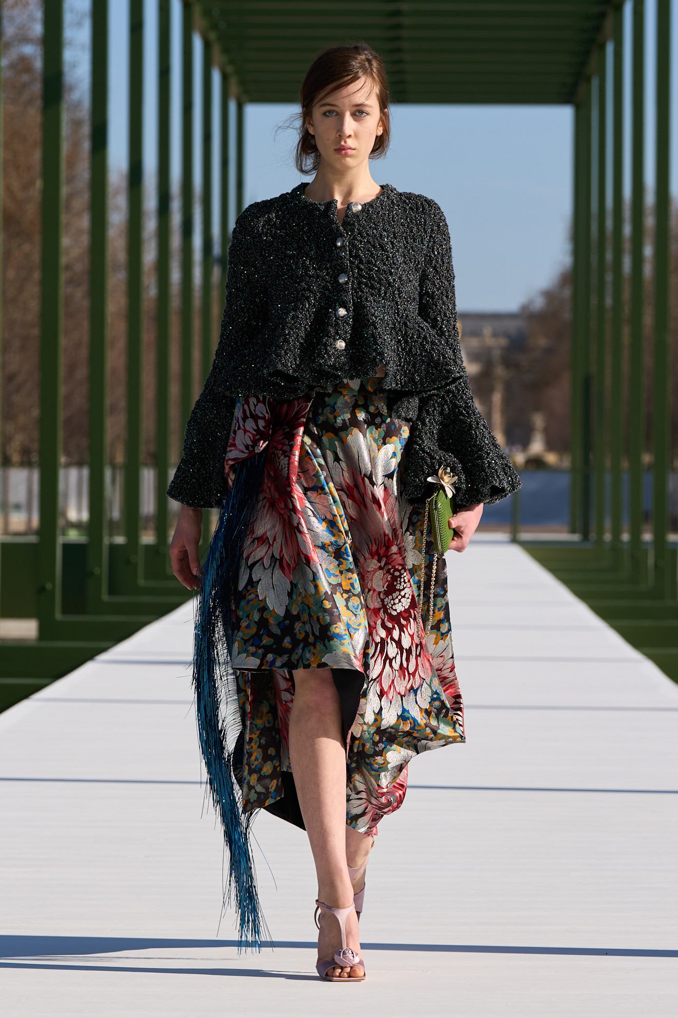 Sunday Rose op de Dior herfst/winter 2026 catwalk
