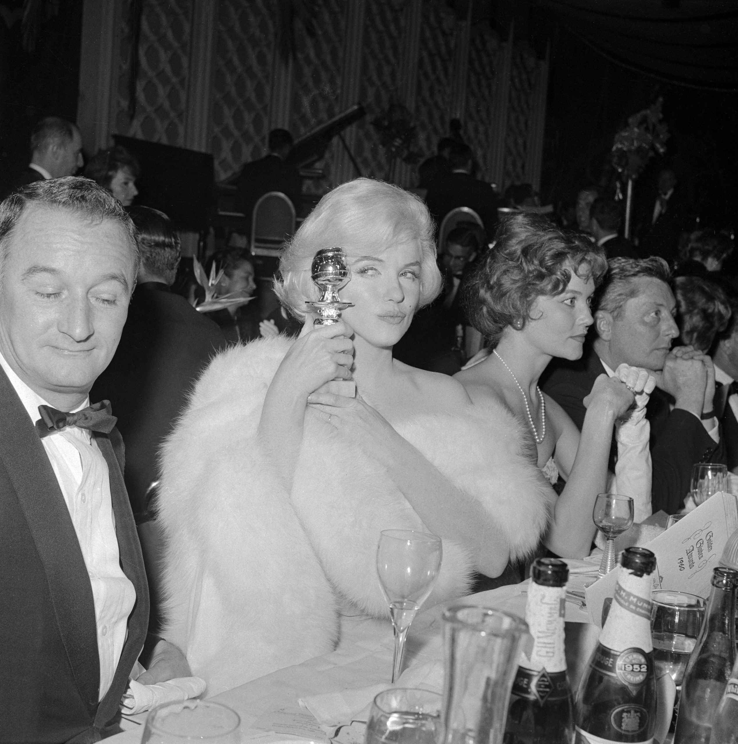 Marylin Monroe bij de Golden Globesin 1960