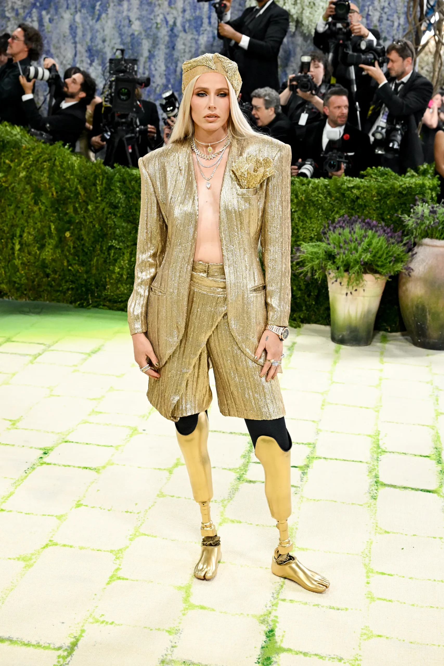 Lauren Wasser in Prabal Gurung