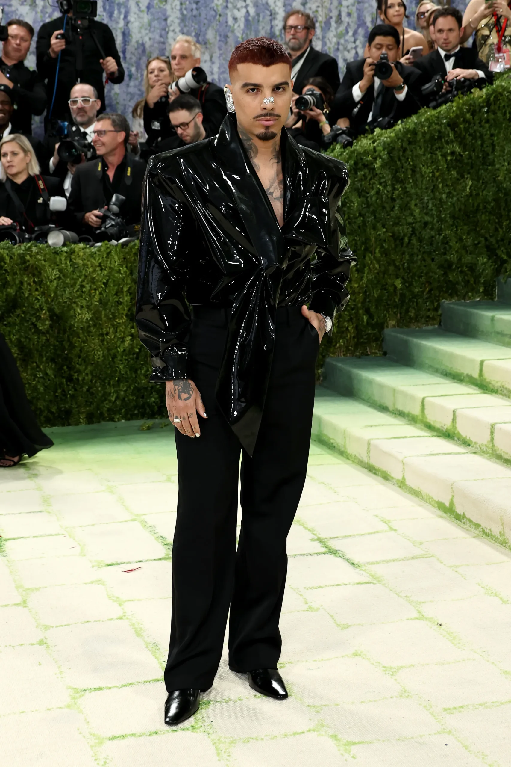 Rauw Alejandro in Saint Laurent