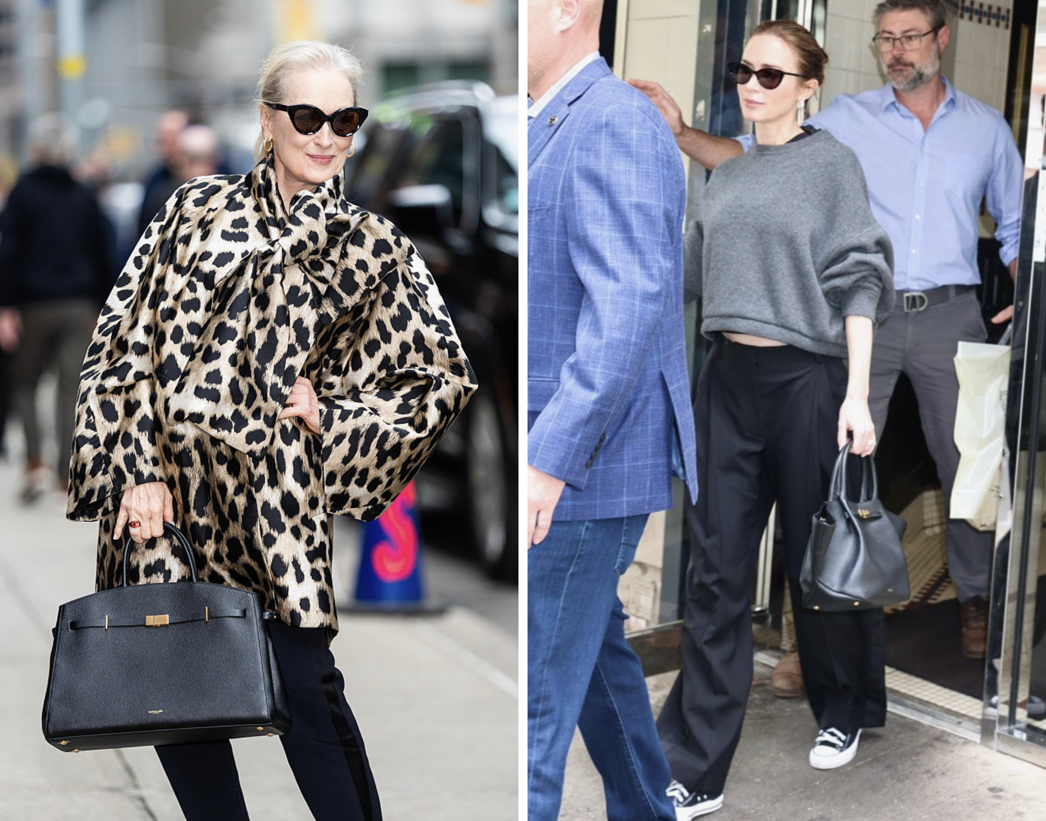 Meryl Streep met een tas van DeMellier