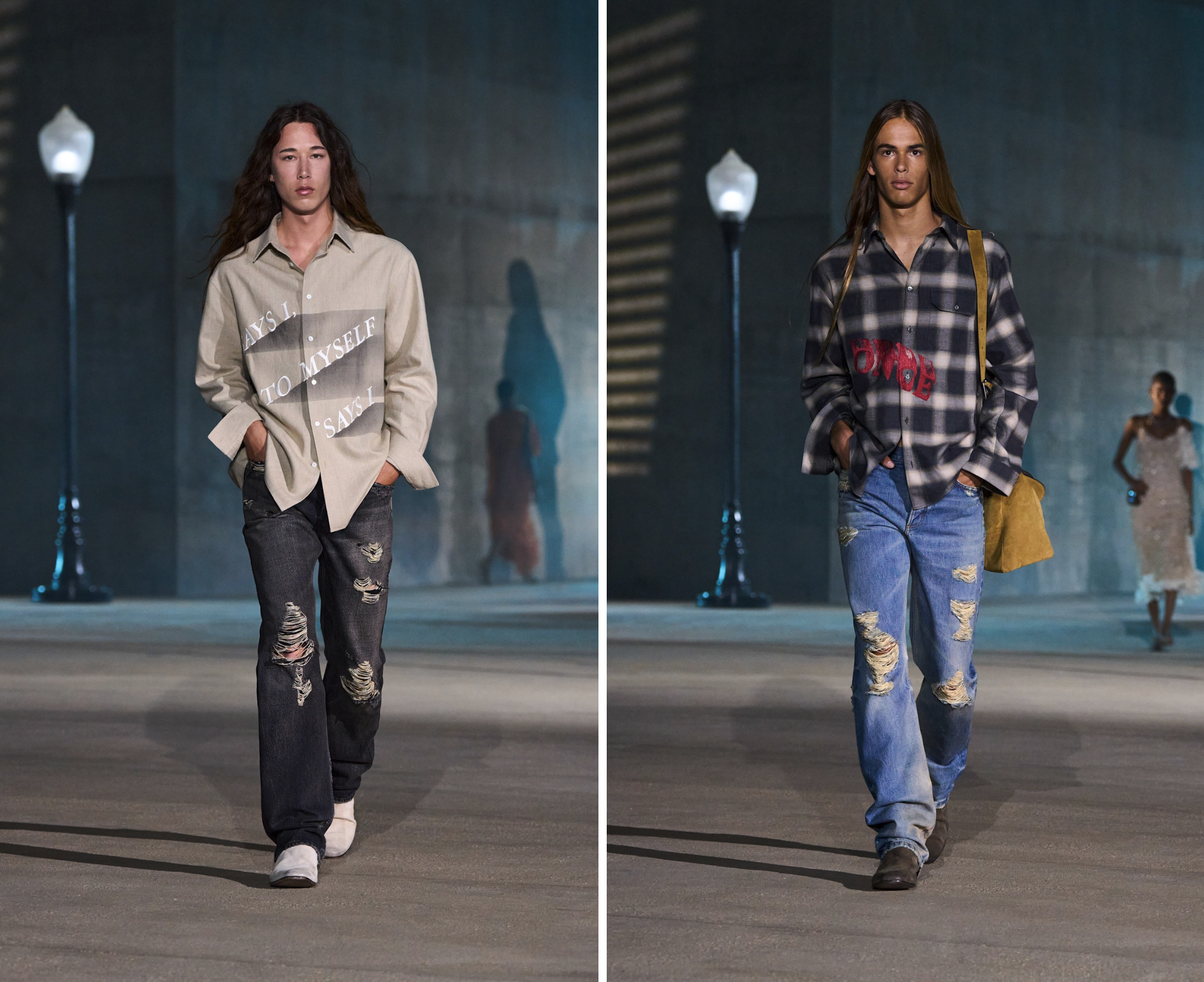 Ripped jeans bij Dior Cruise 2027