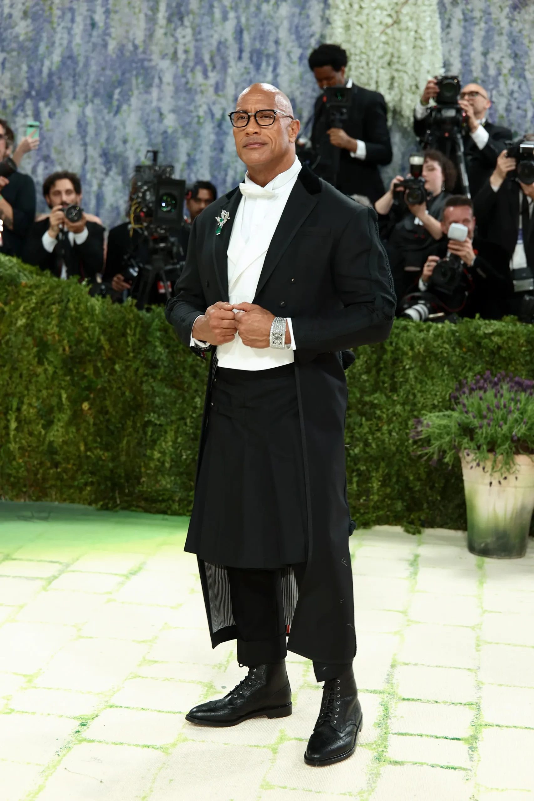 Dwayne Johnson op het Met Gala 2026