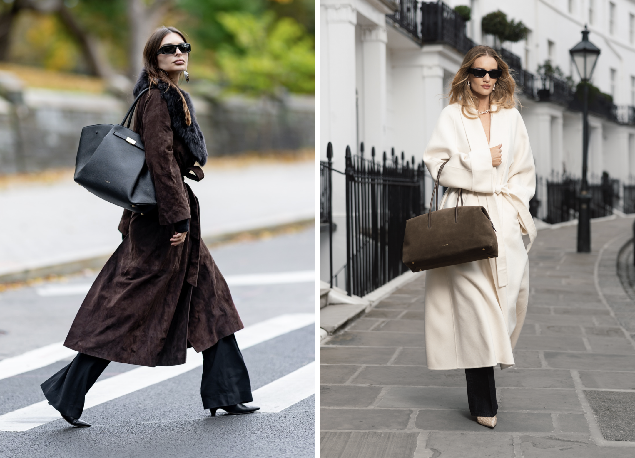 EmRata en Rosie Huntington-Whitely dragen een tas van DeMellier