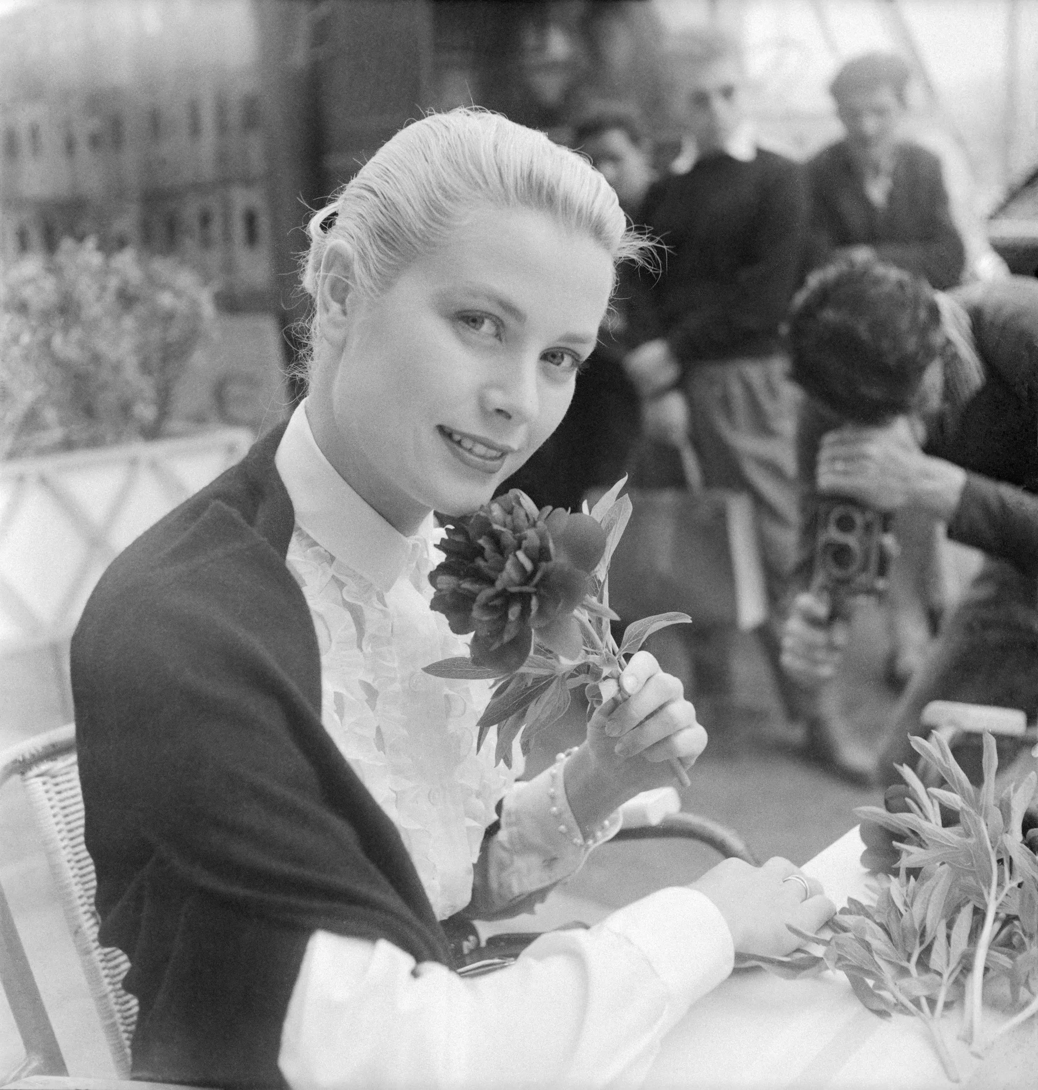 Grace Kelly op het Cannes Film Festival in 1955