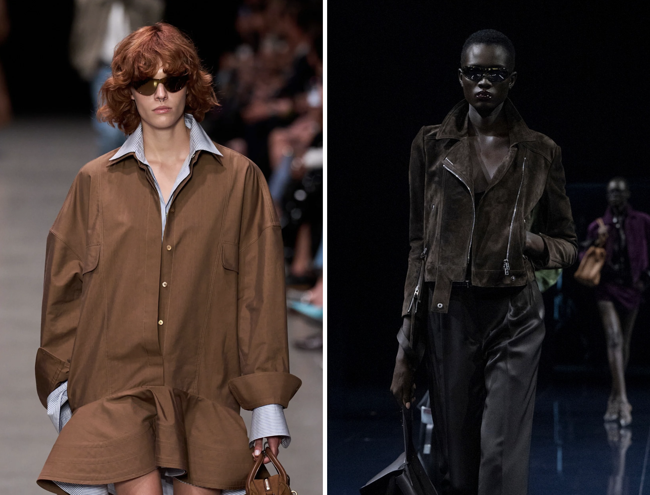 Sportieve zonnebrillen bij Stella McCartney en Tom Ford lente/zomer 2026
