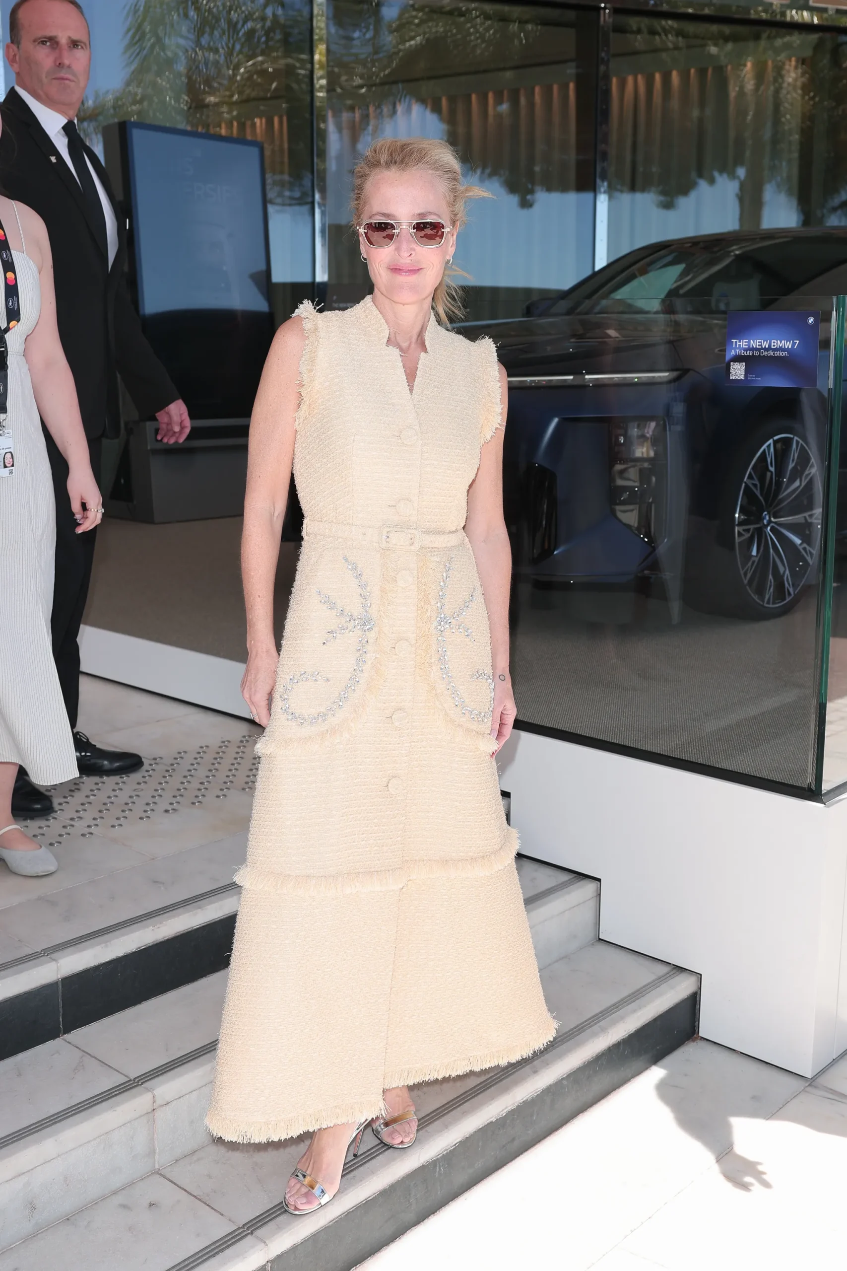 Gillian Anderson off duty tijdens Cannes 2026