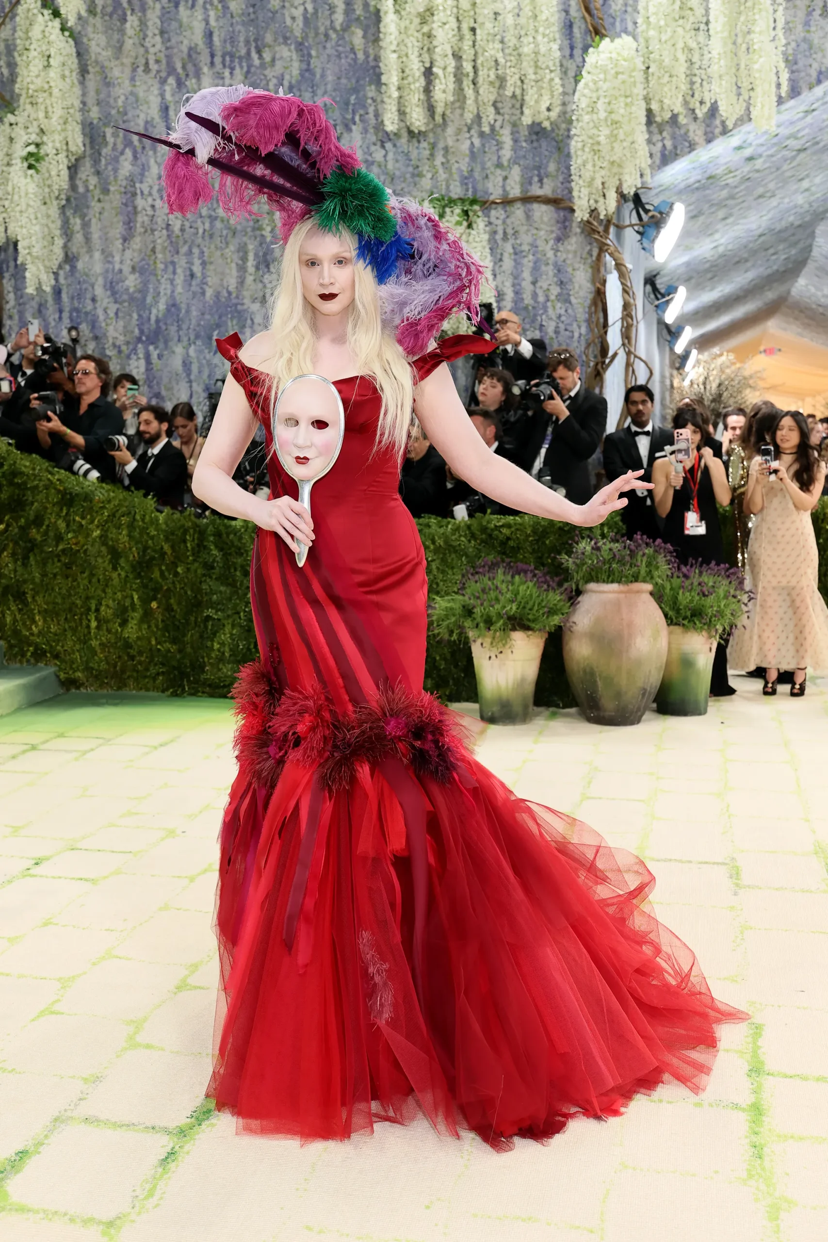 Gwendoline Christie in Giles Deacon
