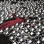 Yayoi Kusama amid her installation Narcissus Garden at the 33rd Venice Biennale, 1966