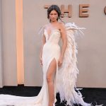 Zendaya in Matières Fécales tijdens de New Yorkse première van The Odyssey