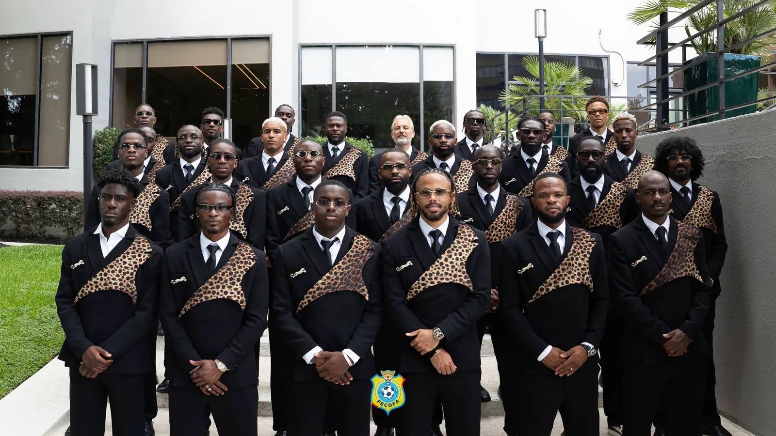 Het team van Congo in hun WK 2026-looks