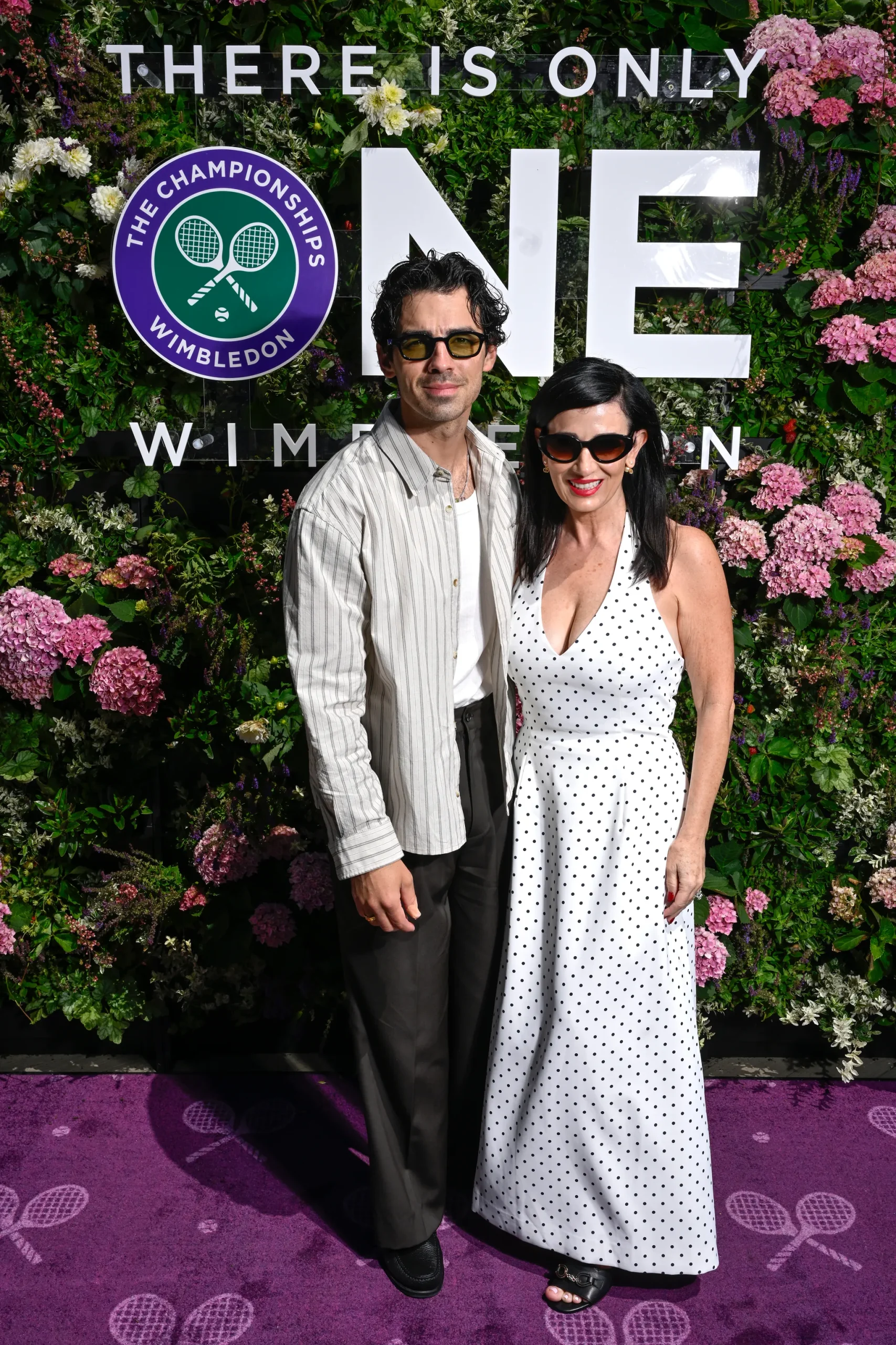 Joe en Denise Jonas op Wimbledon