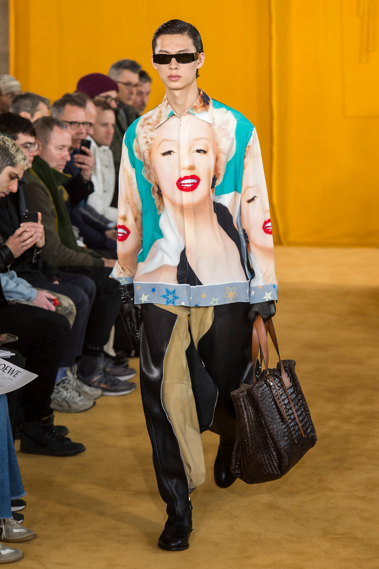 Loewe herfst/winter 2019 menswear met Marilyn Monroe