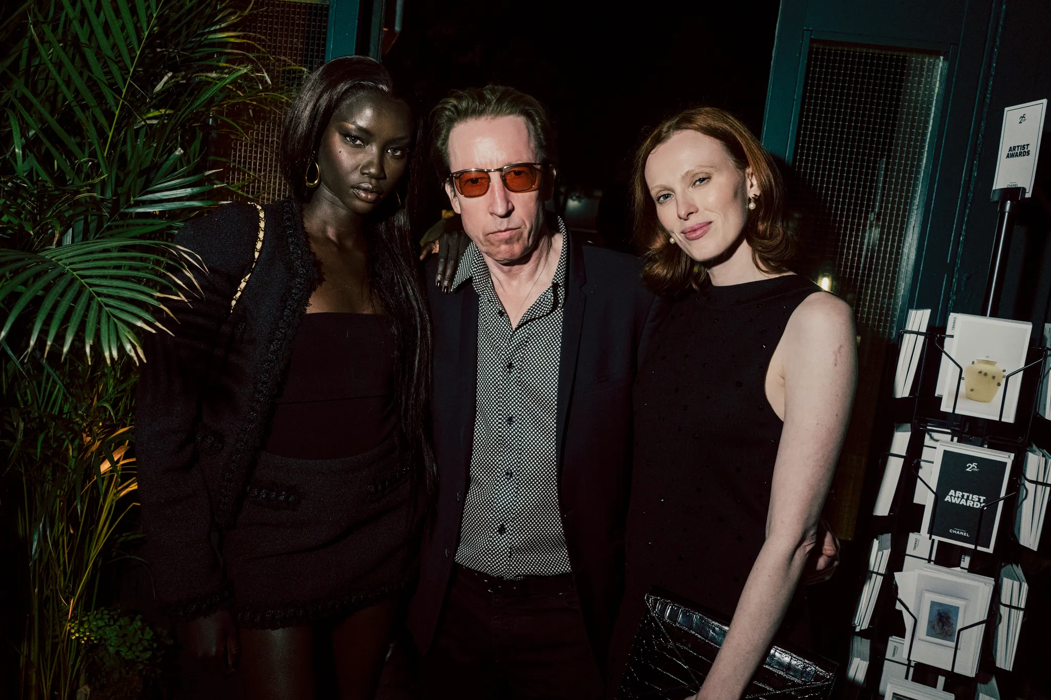 Anok Yai, Craig McDean en Karen Elson bij het Chanel Tribeca diner 2026
