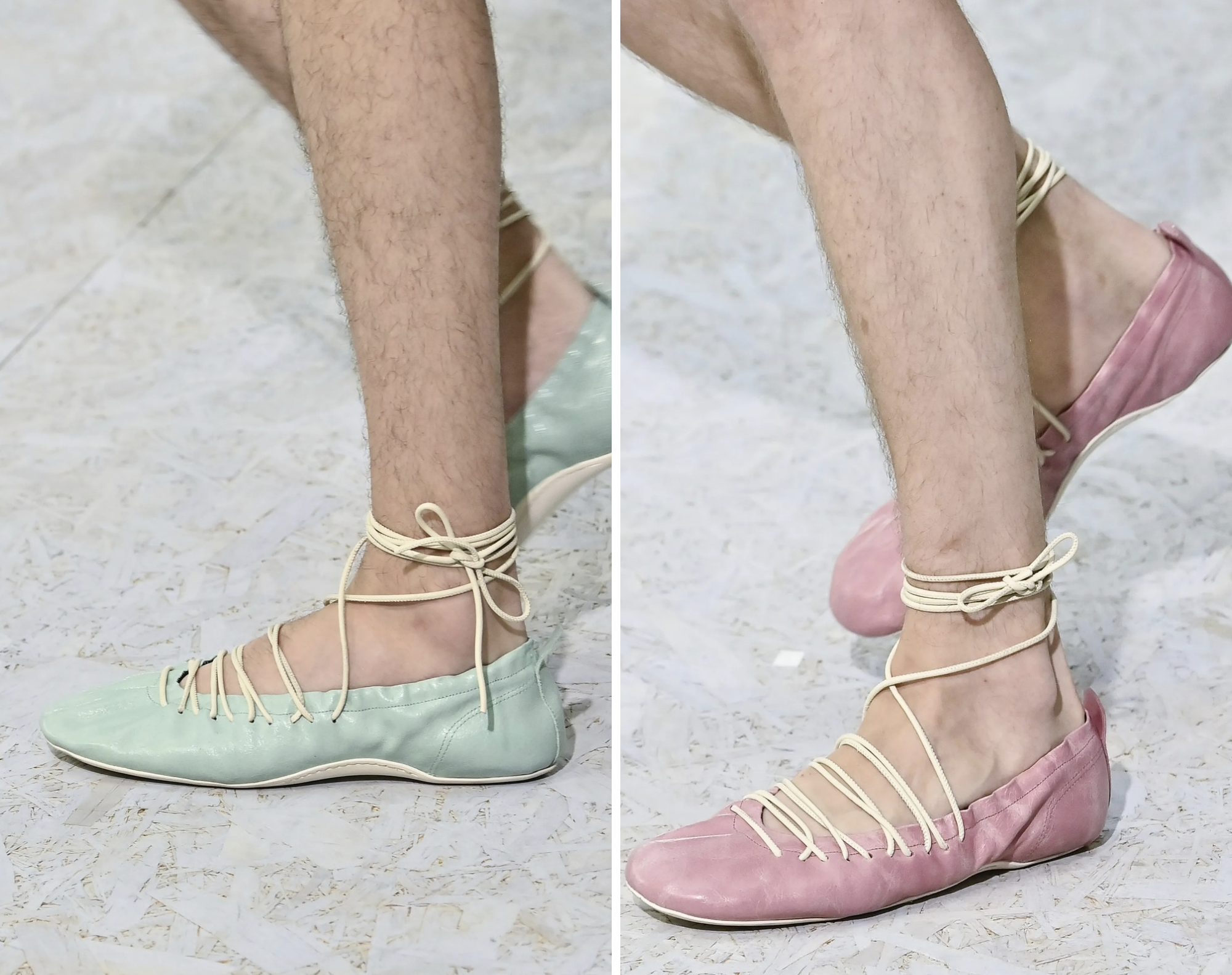 Ballerina's bij Dries van Noten SS27 menswear