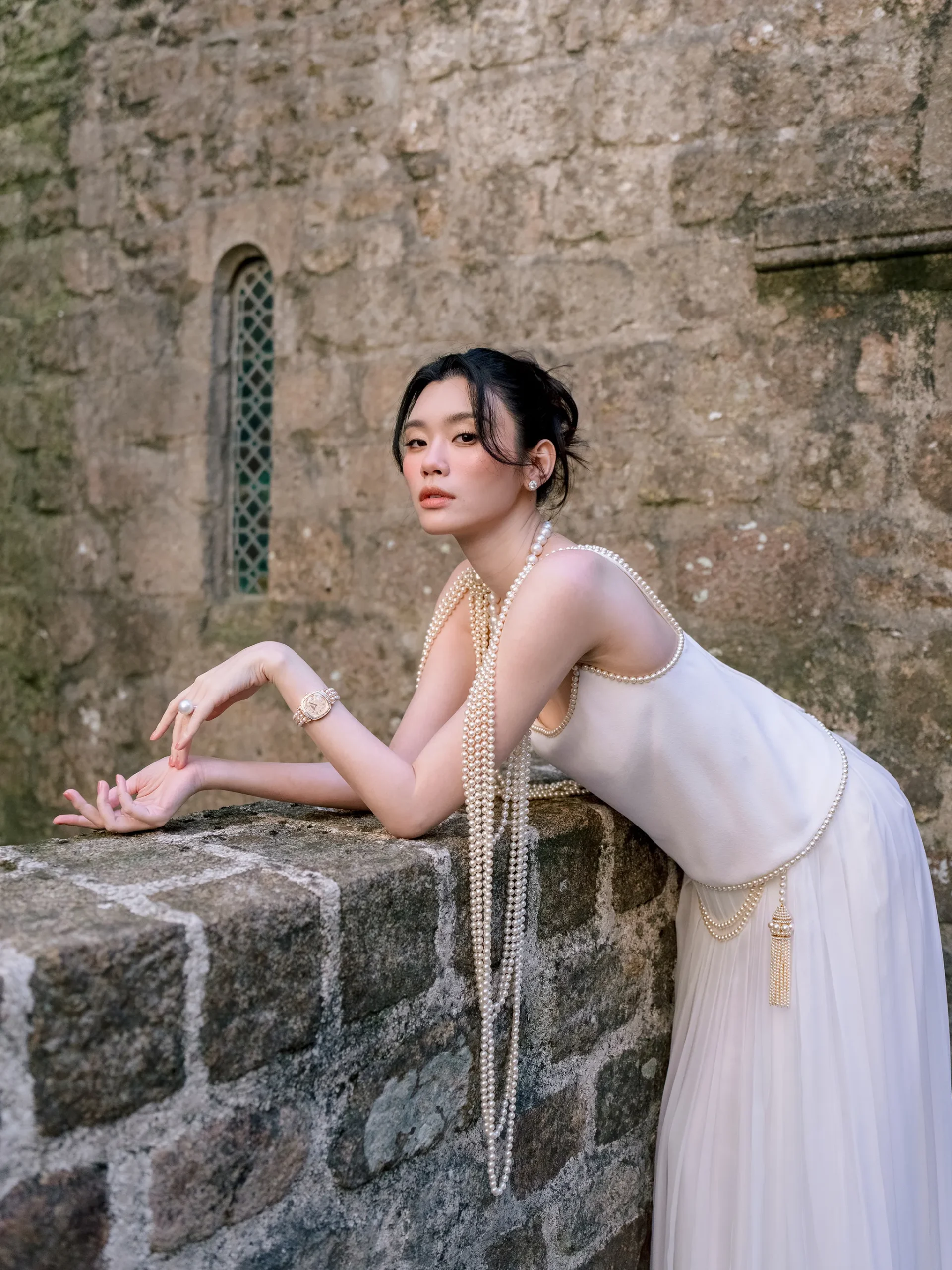 De bruiloft van Ming Xi op Mont-Saint-Michel