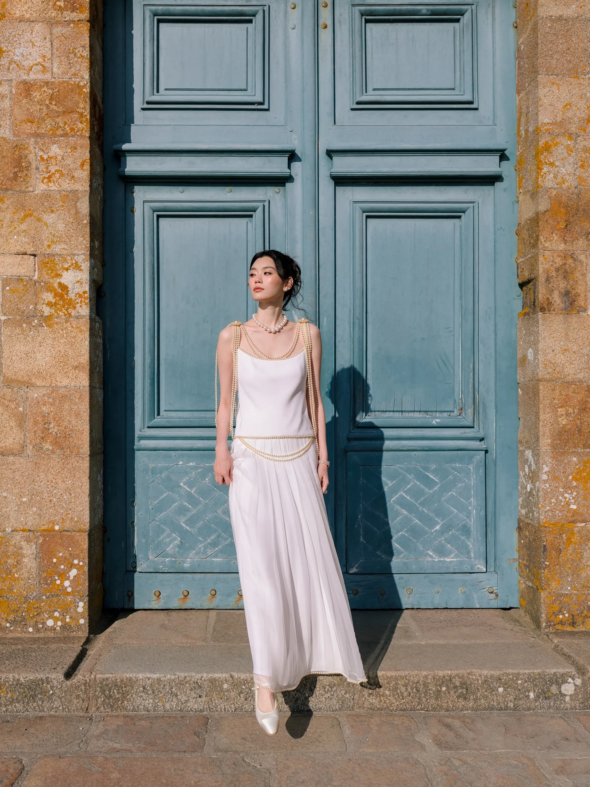 De bruiloft van Ming Xi op Mont-Saint-Michel