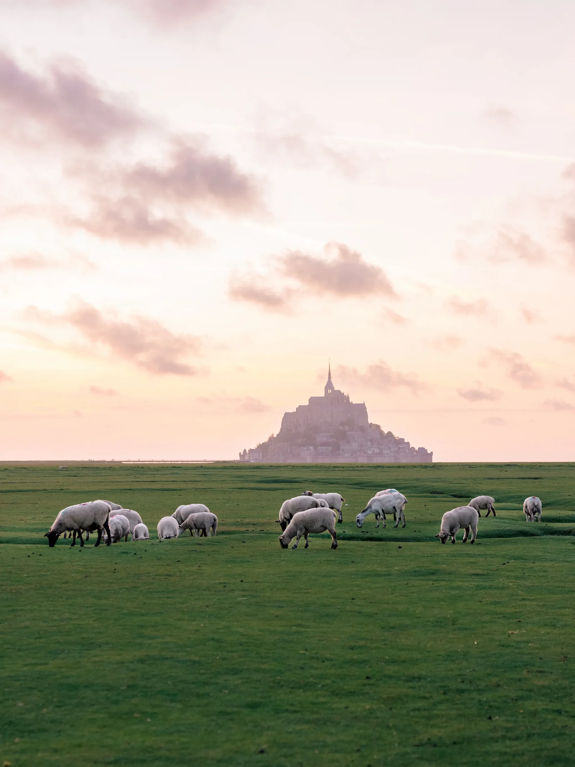 De bruiloft van Ming Xi op Mont-Saint-Michel
