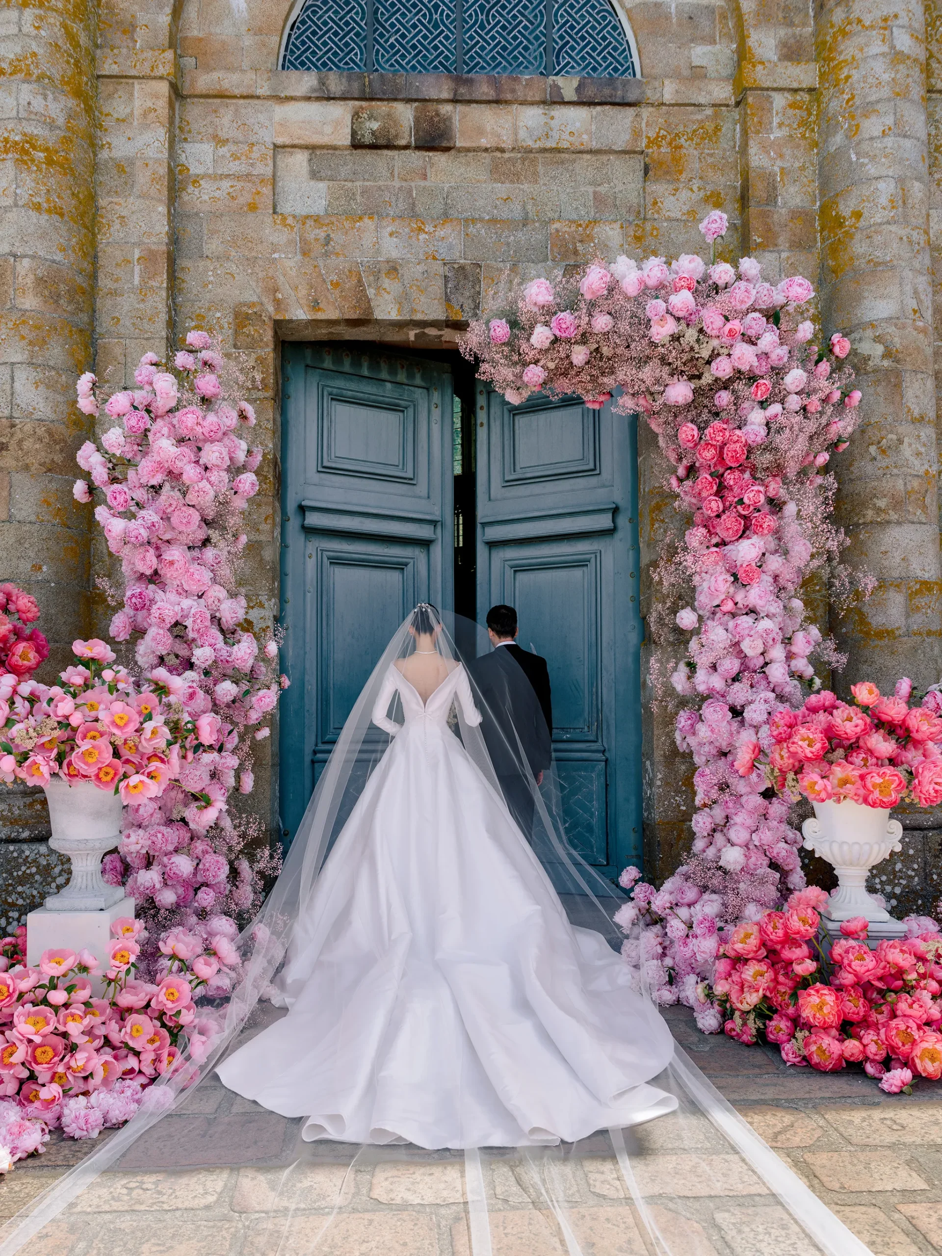 De bruiloft van Ming Xi op Mont-Saint-Michel