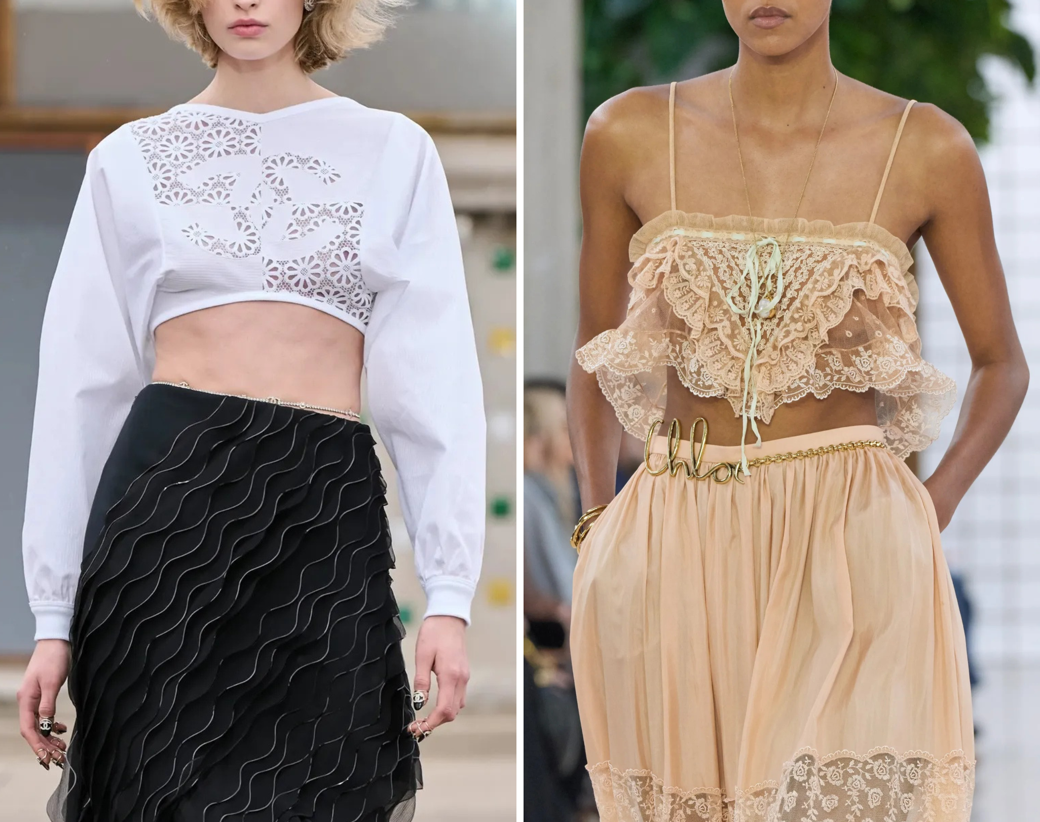Buikketting bij Chanel en Chloé