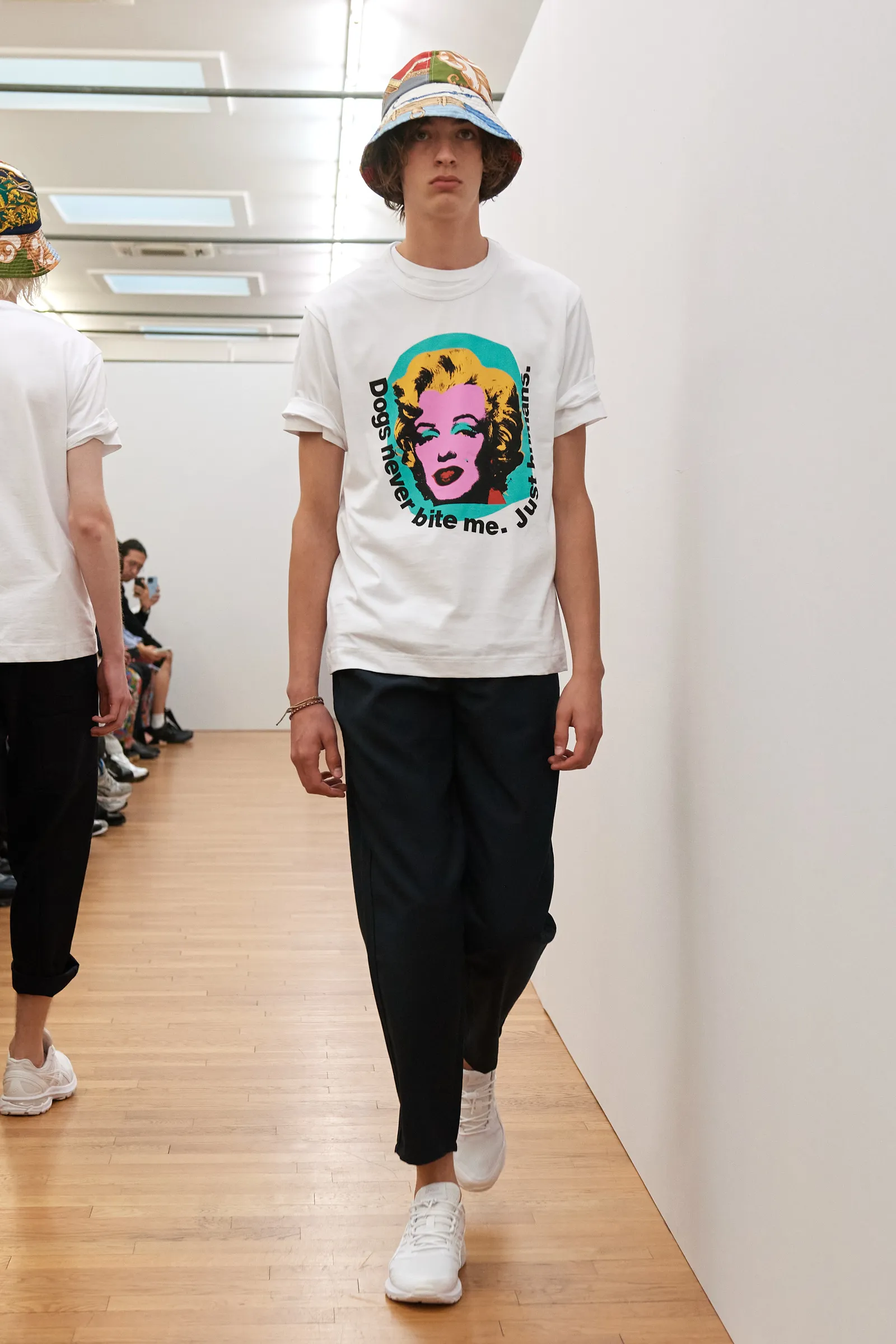 Comme des Garçons Shirt lente/zomer 2024 menswear met Marilyn Monroe