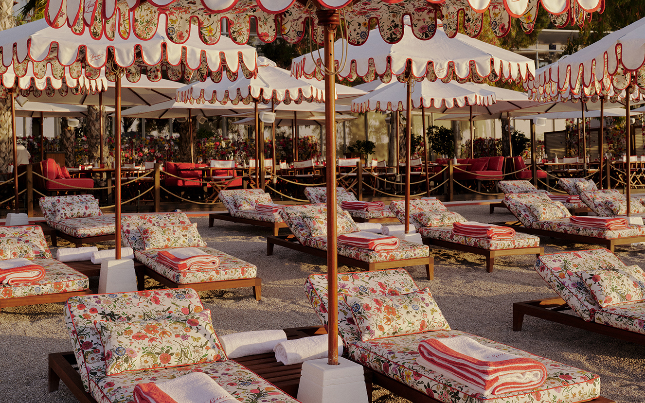 Gucci-strand bij La Rose des Vents