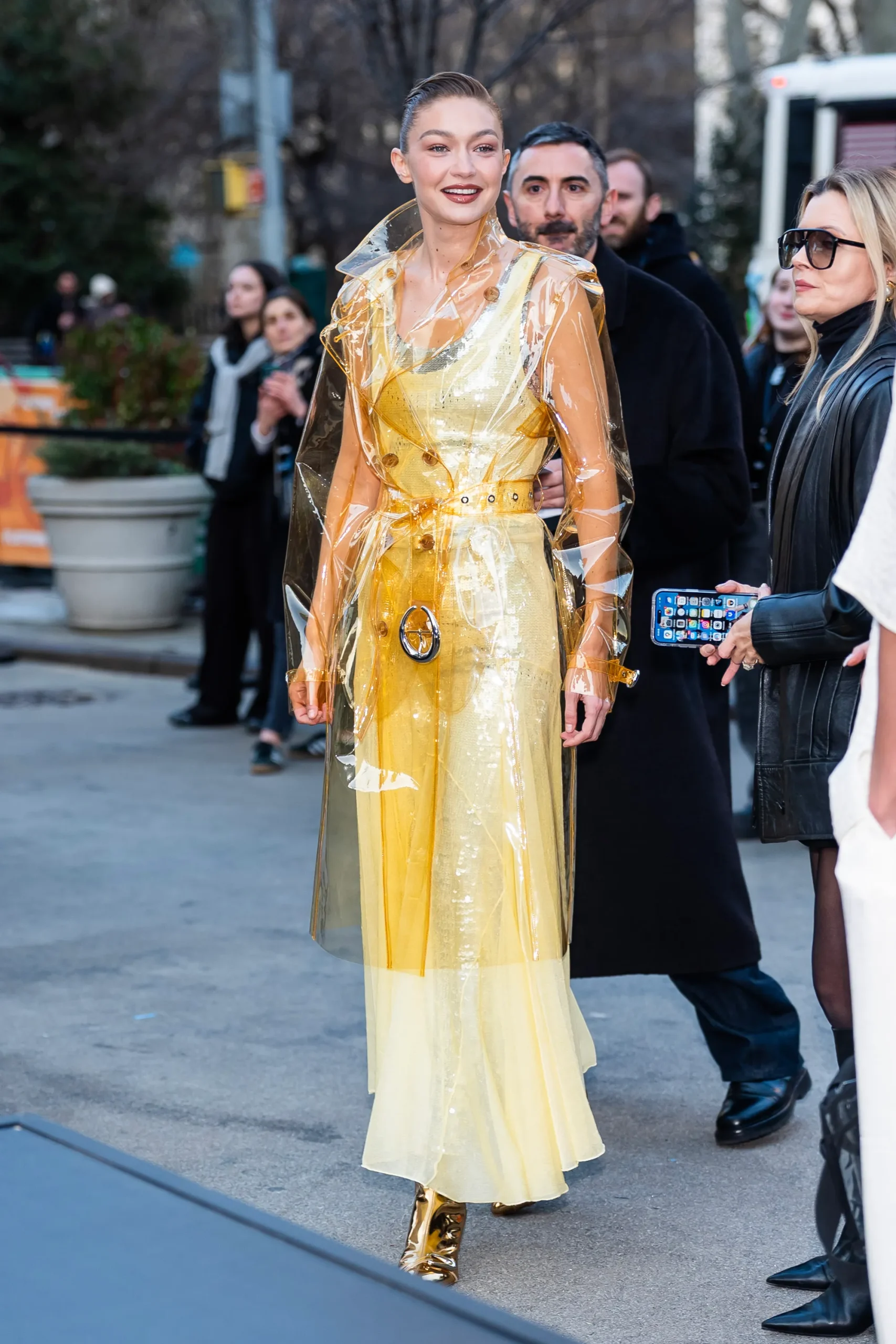 Gigi Hadid in Julien Dossena's Rabanne
