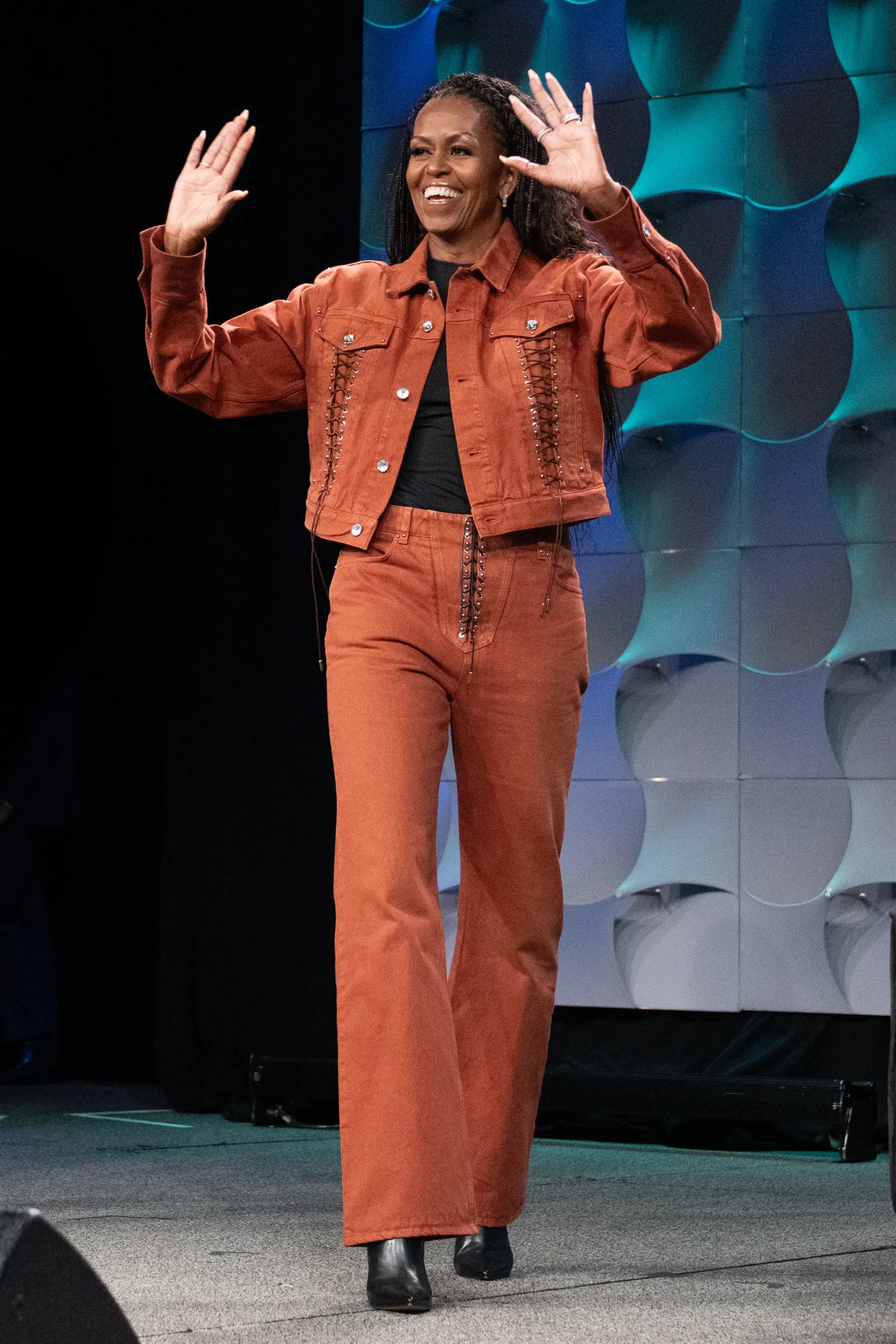 Michelle Obama in Julien Dossena's Rabanne