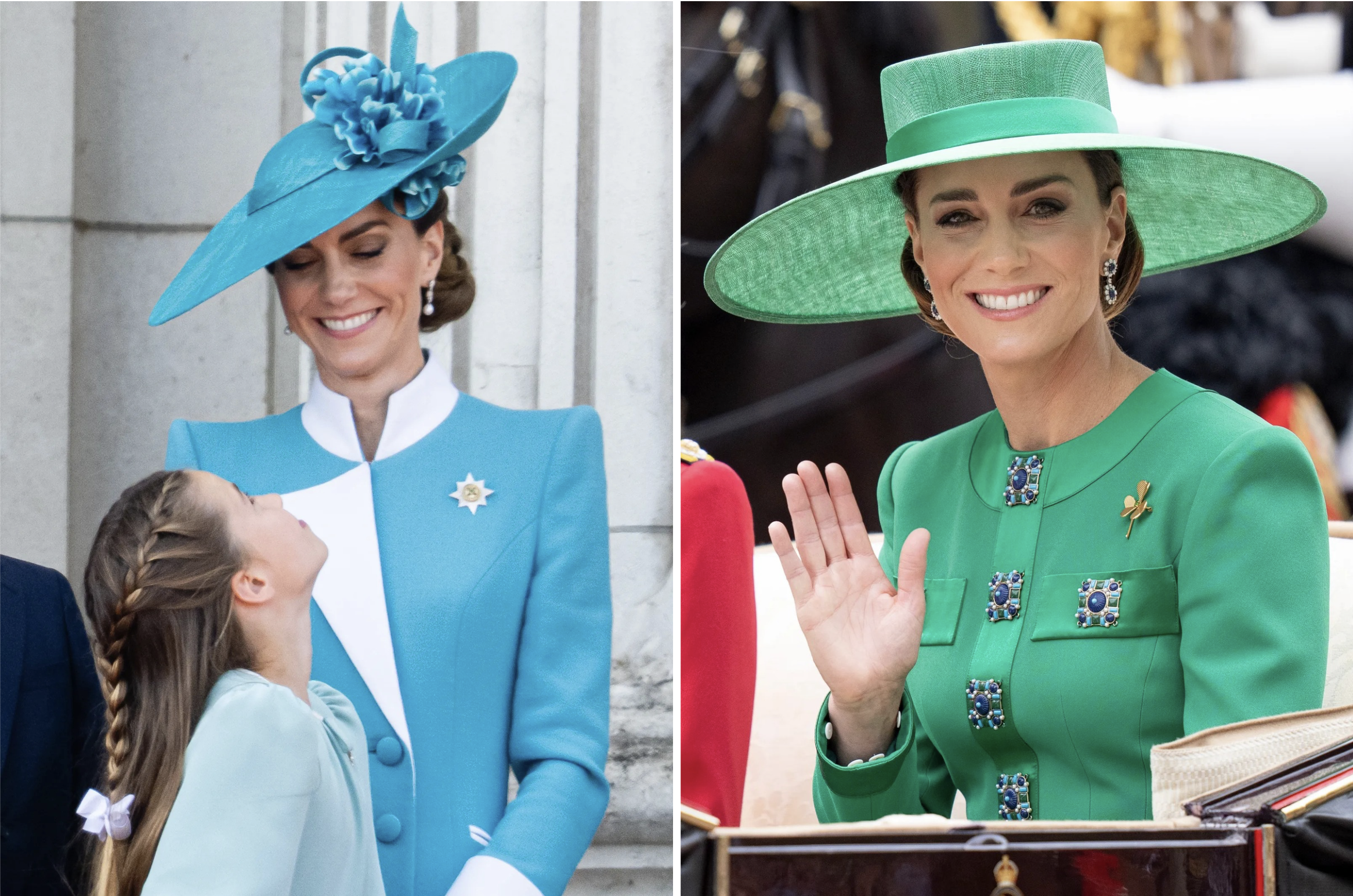 Kate Middleton tijdens Trooping the Colour 2026