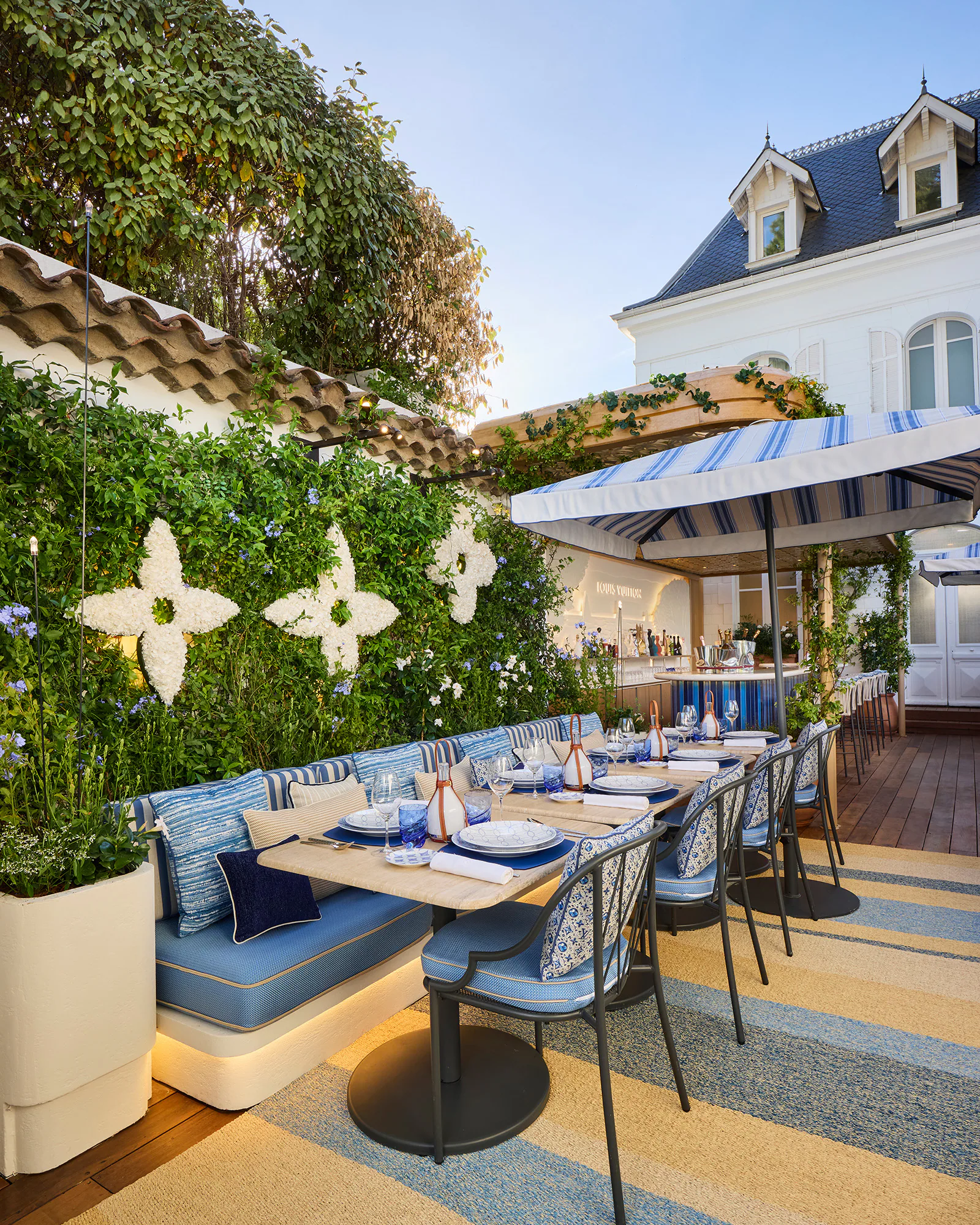 Louis Vuitton-terras in Saint Tropez