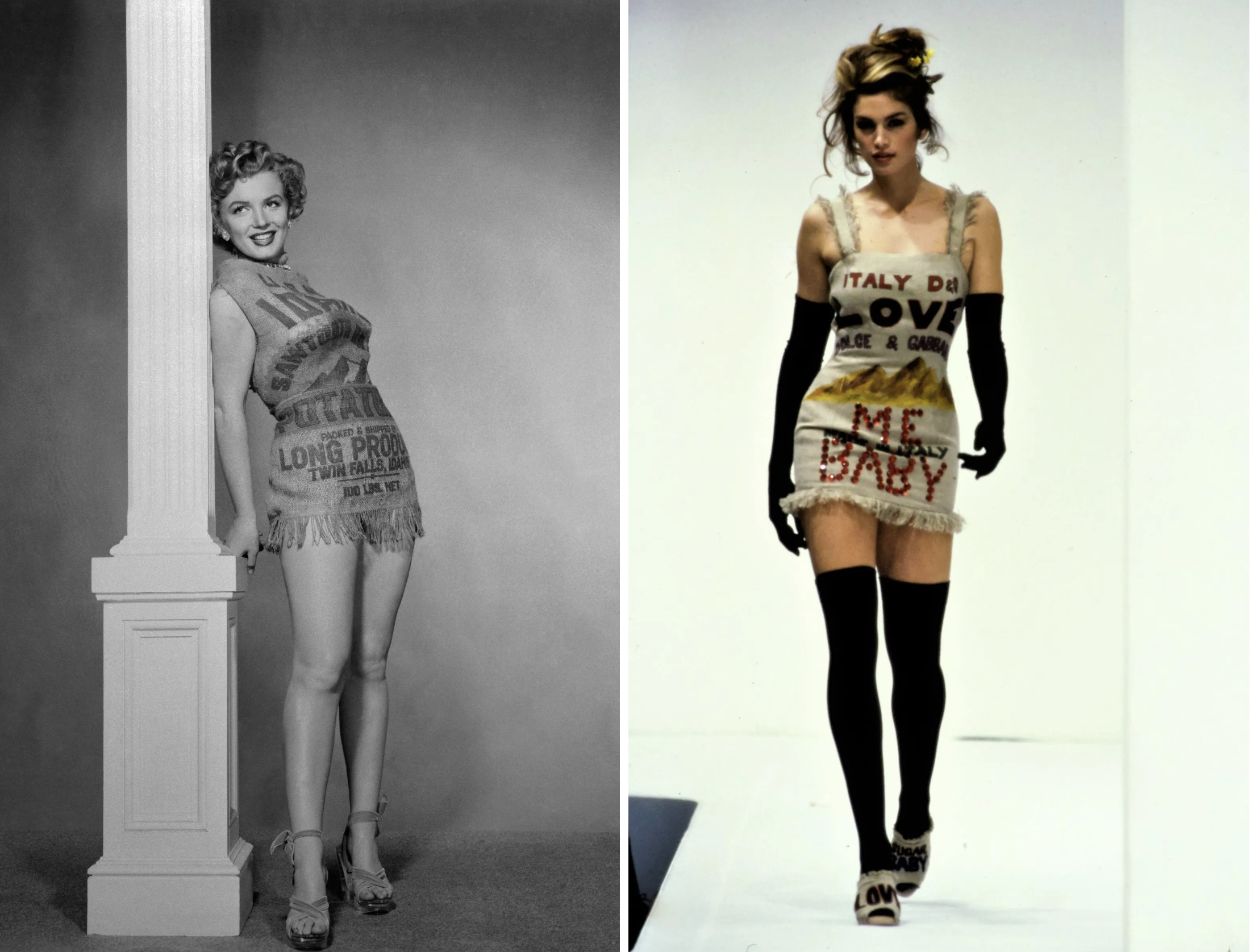 Marilyn Monroe circa 1952, Dolce & Gabbana lente/zomer 1992
