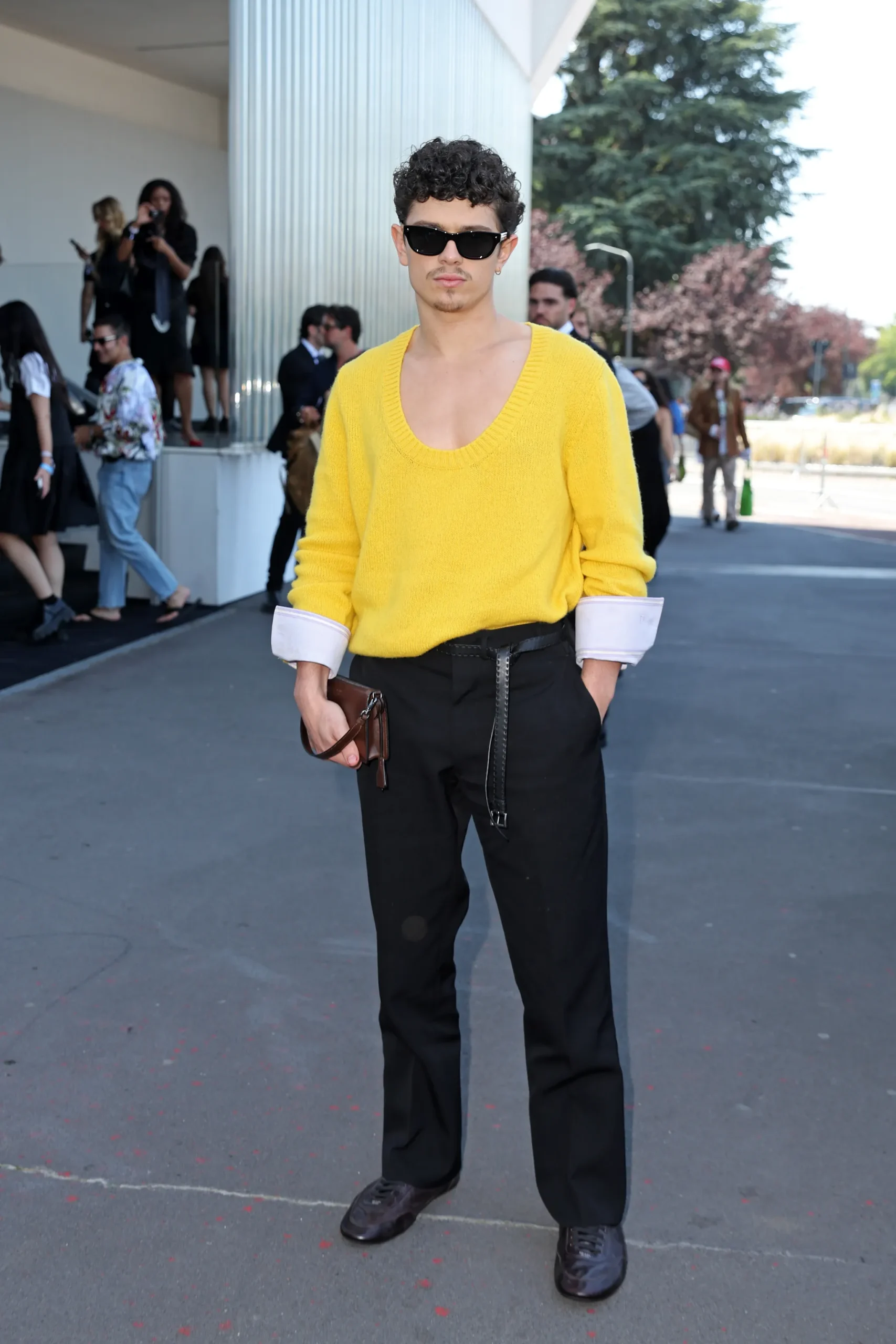 Noah Jupe bij Prada