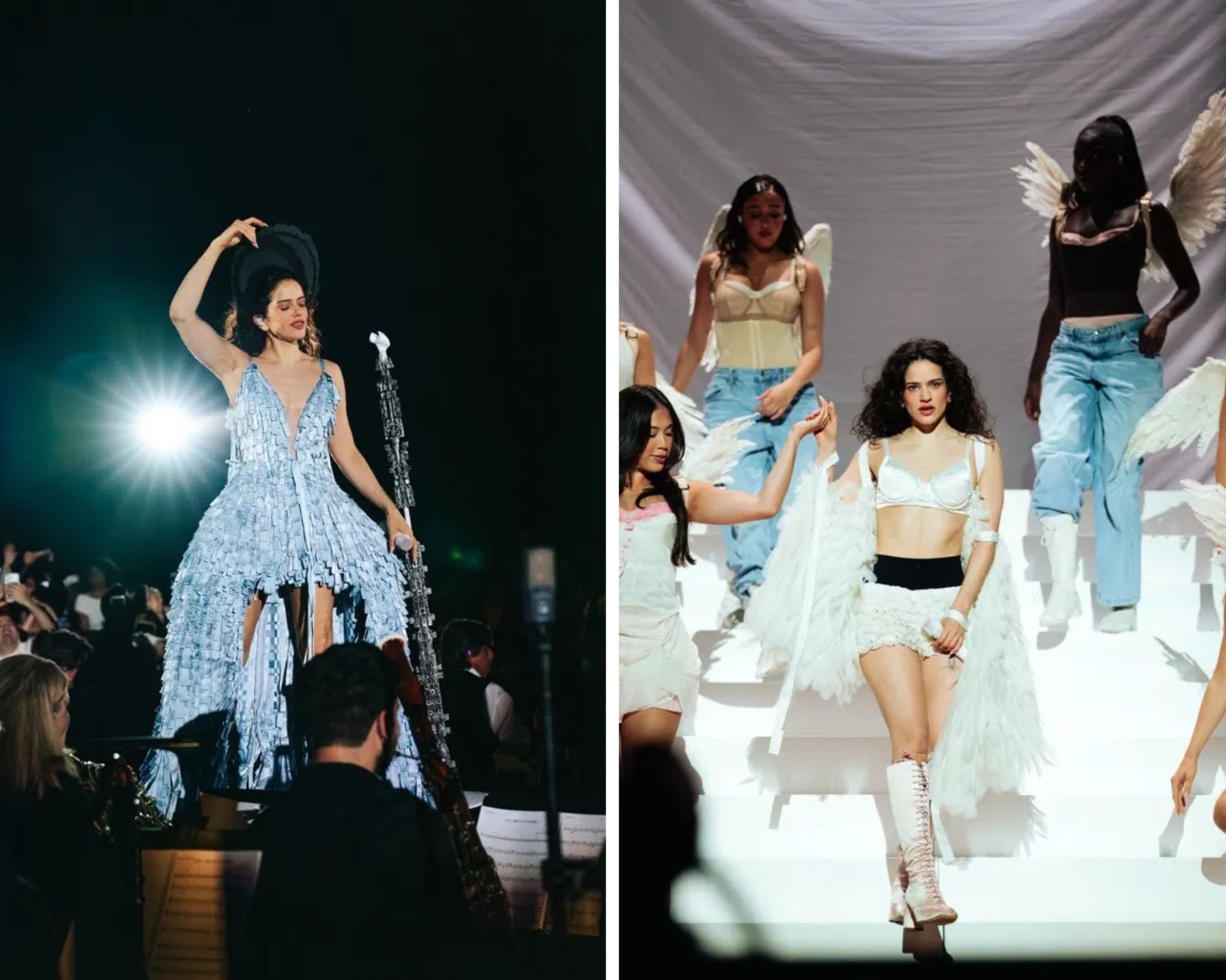 Rosalía in Dior tijdens haar LUX-tour